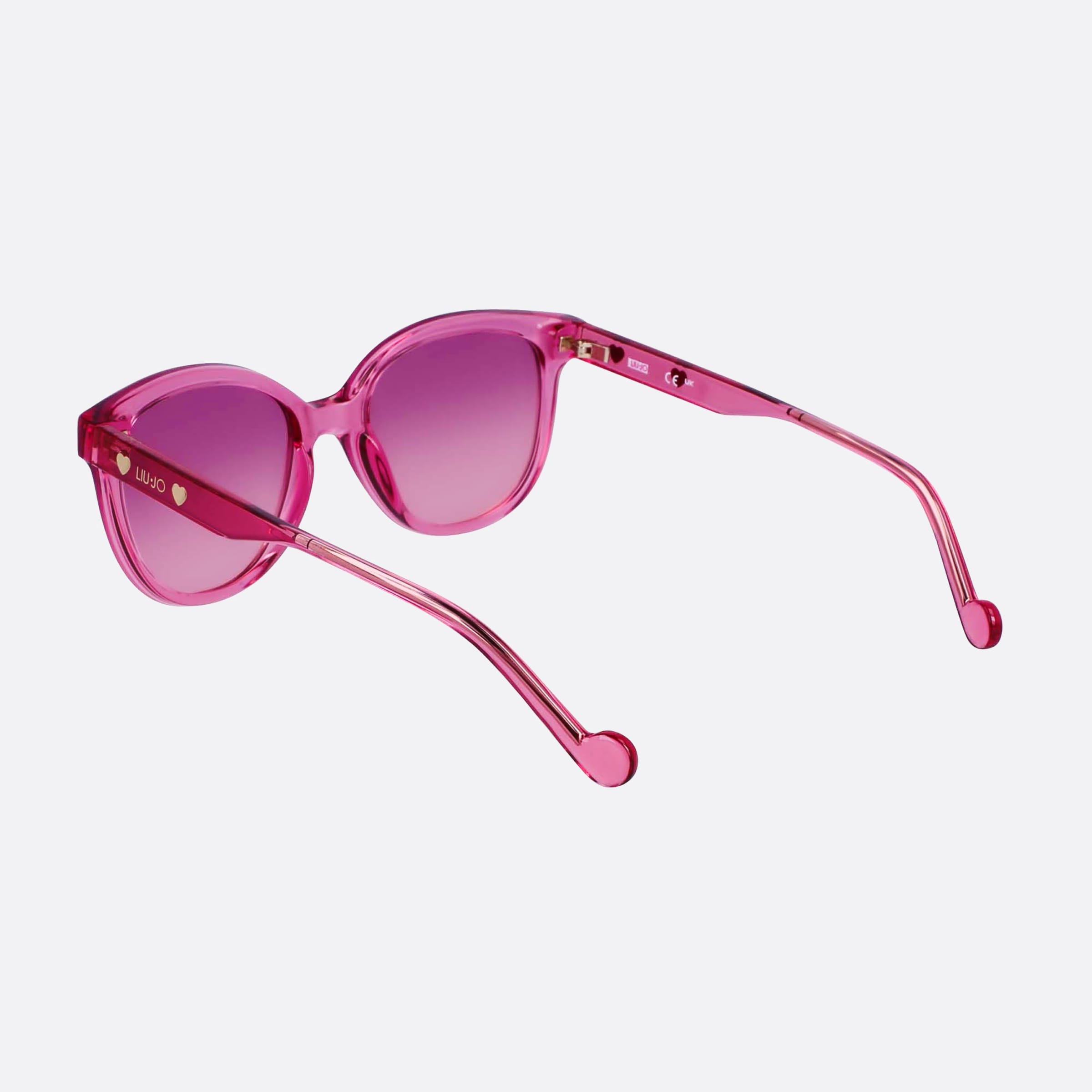 Liu 51mm Junior Pink Squared Children Sunglasses - Lifestyle Shot