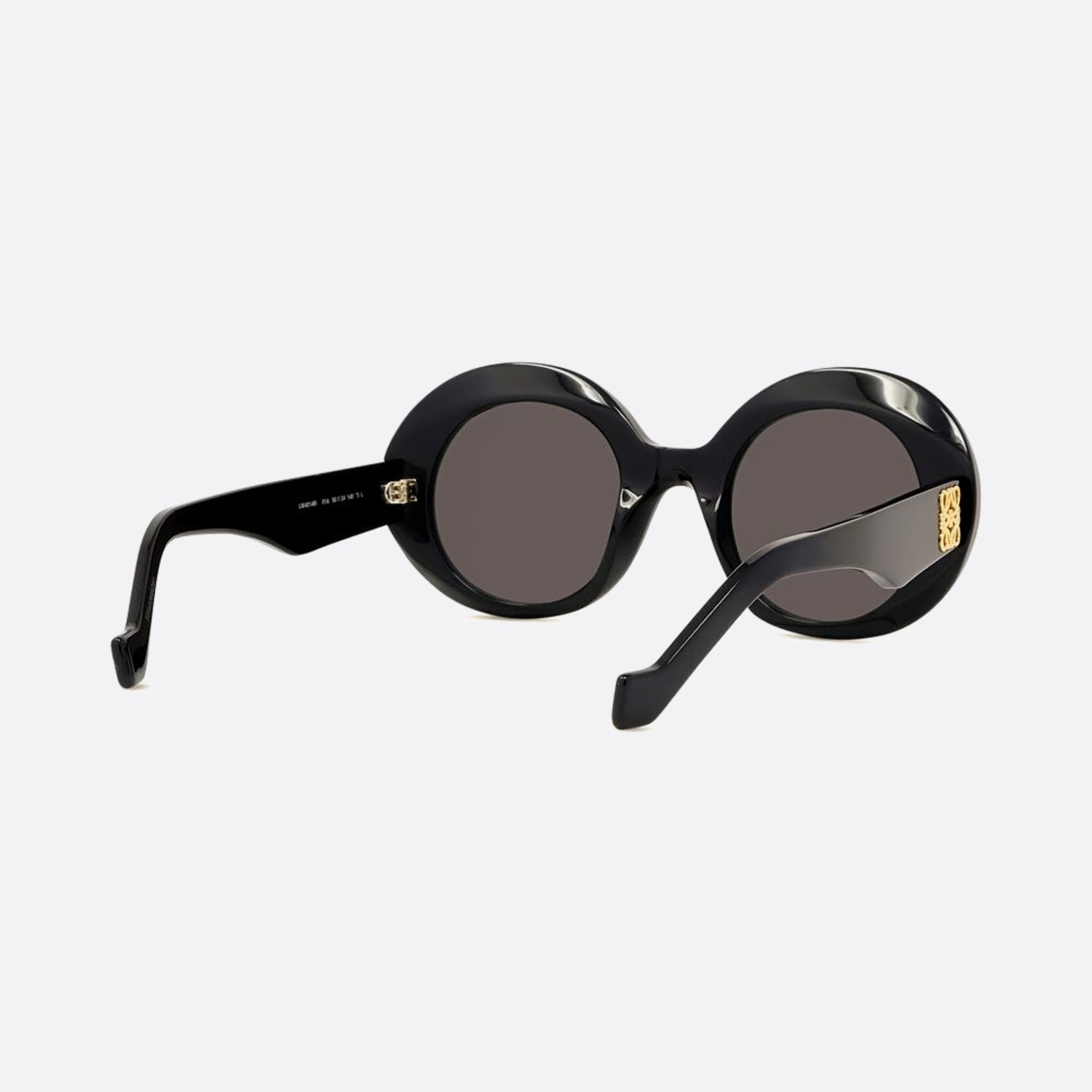 Loewe 50mm Anagram 01a Black Oval Women Sunglasses - Additional Angle