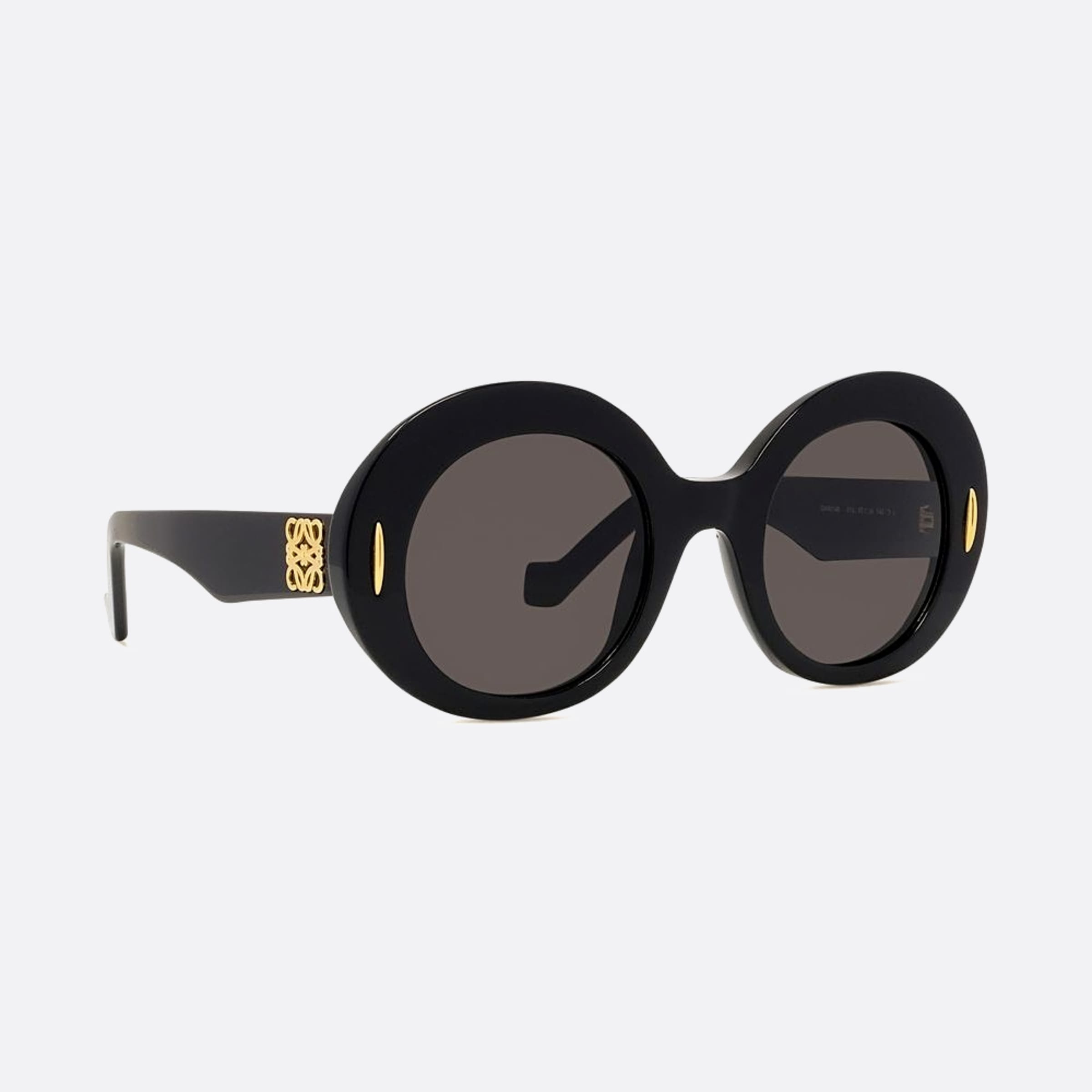 Loewe 50mm Anagram 01a Black Oval Women Sunglasses - Additional Angle