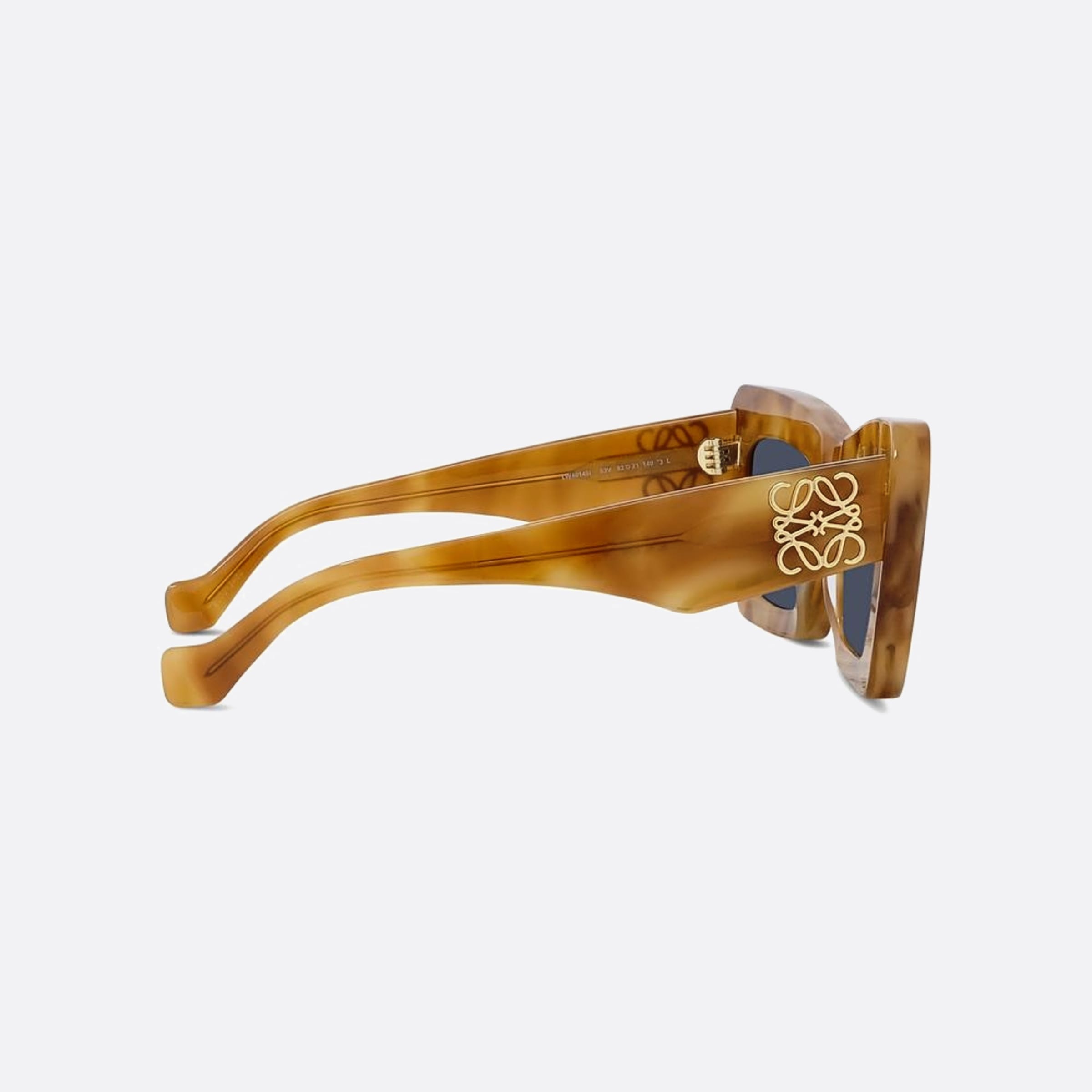 Loewe 52mm Women's Anagram 53v Havana Cat Eye Sunglasses - Additional Angle