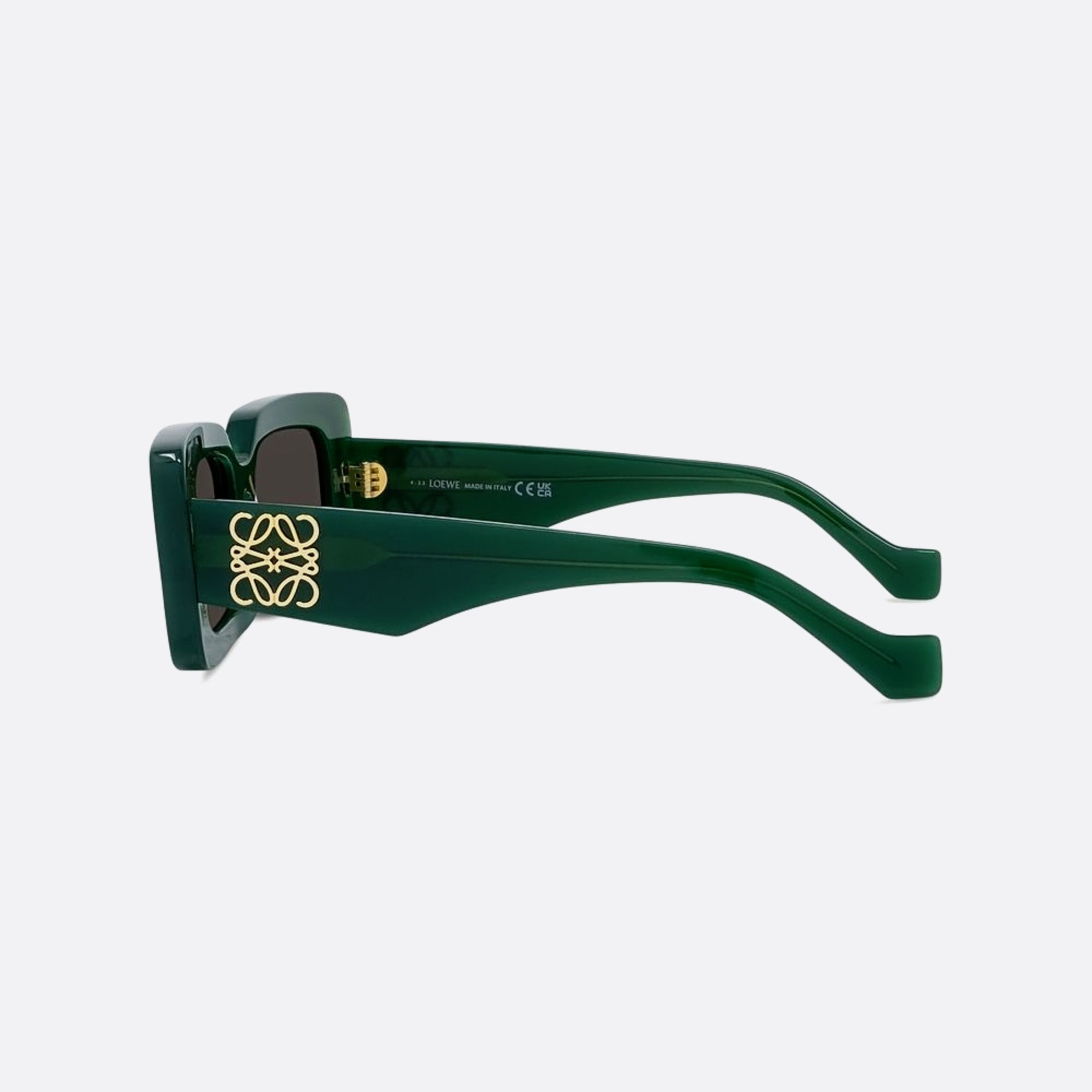 Loewe 52mm Anagram 96e Green Geometric Women Sunglasses - Detail View