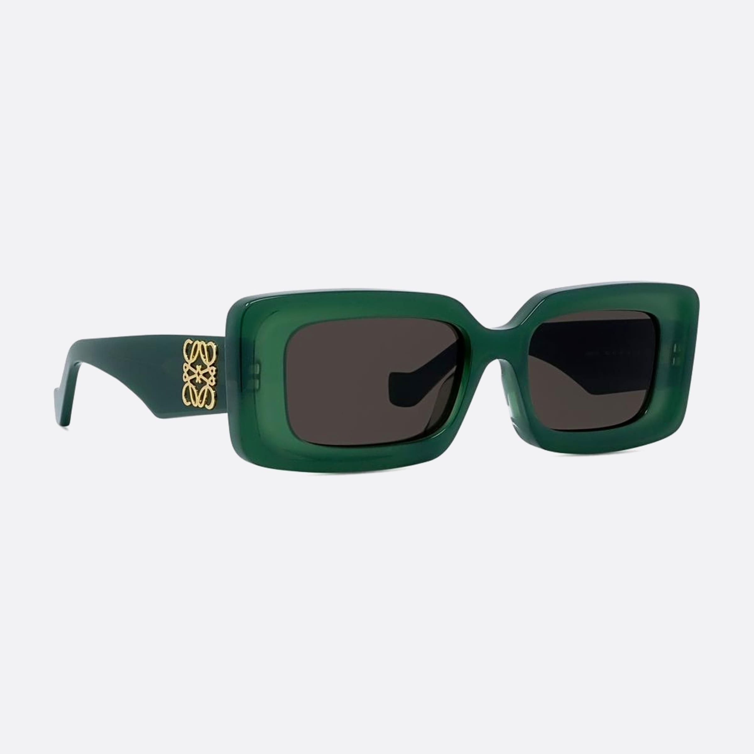 Loewe 52mm Anagram 96e Green Geometric Women Sunglasses - Additional Angle