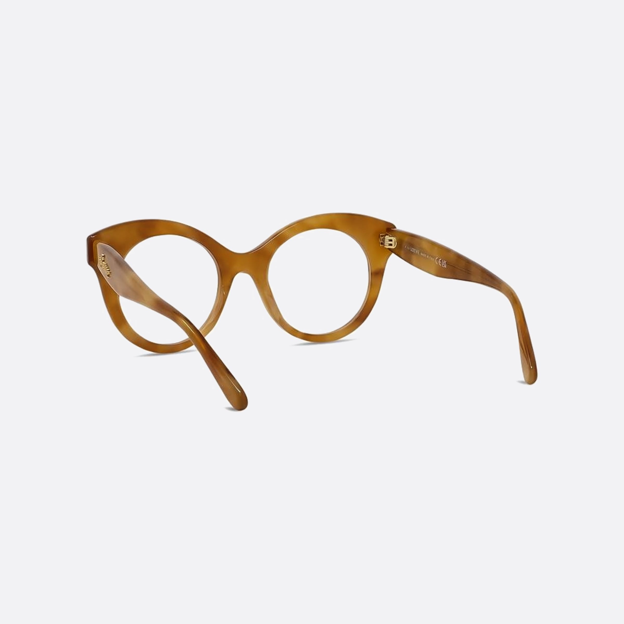 Loewe 50mm Curvy Havana Pantos Unisex Eyeglasses - Lifestyle Shot