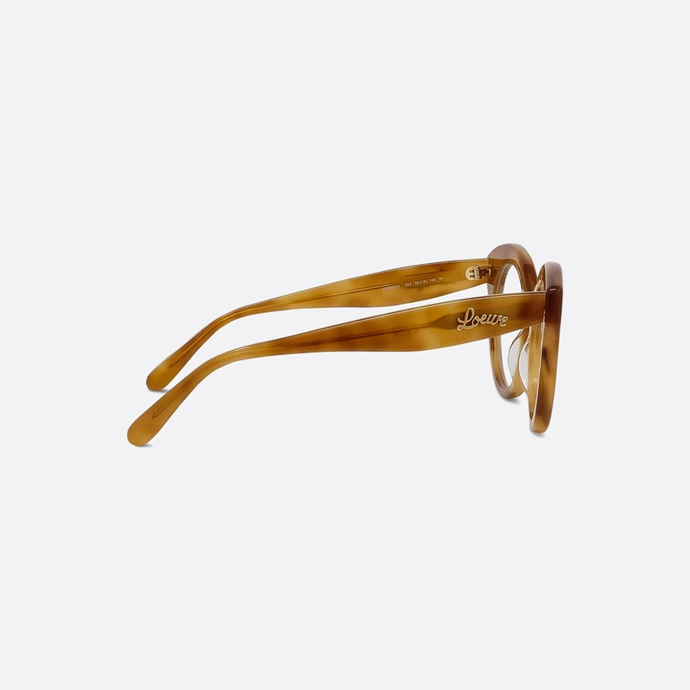 Loewe 50mm Curvy Havana Pantos Unisex Eyeglasses - Additional Angle