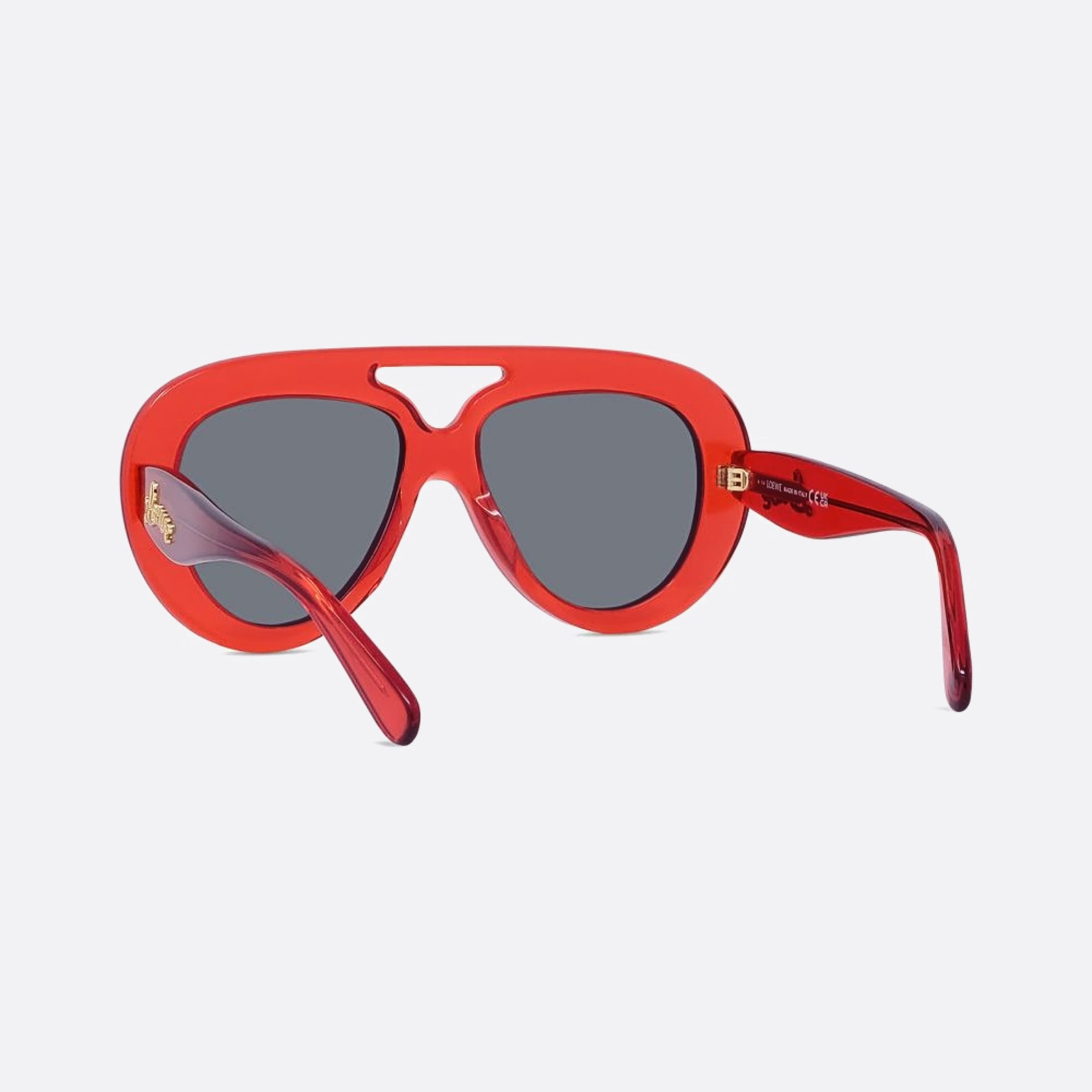 Loewe 55mm Curvy 66a Red Pilot Men Sunglasses - Lifestyle Shot