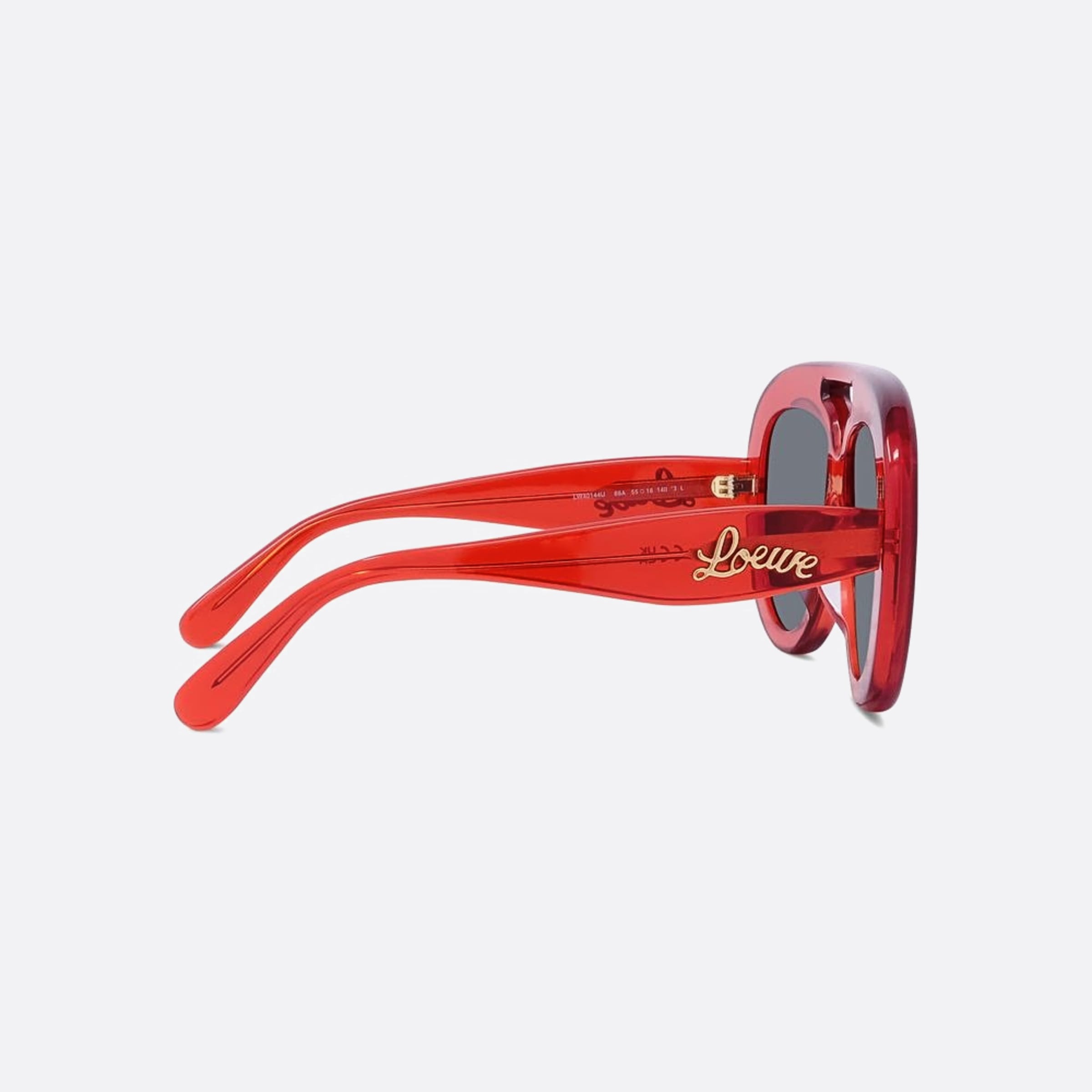 Loewe 55mm Curvy 66a Red Pilot Men Sunglasses - Additional Angle