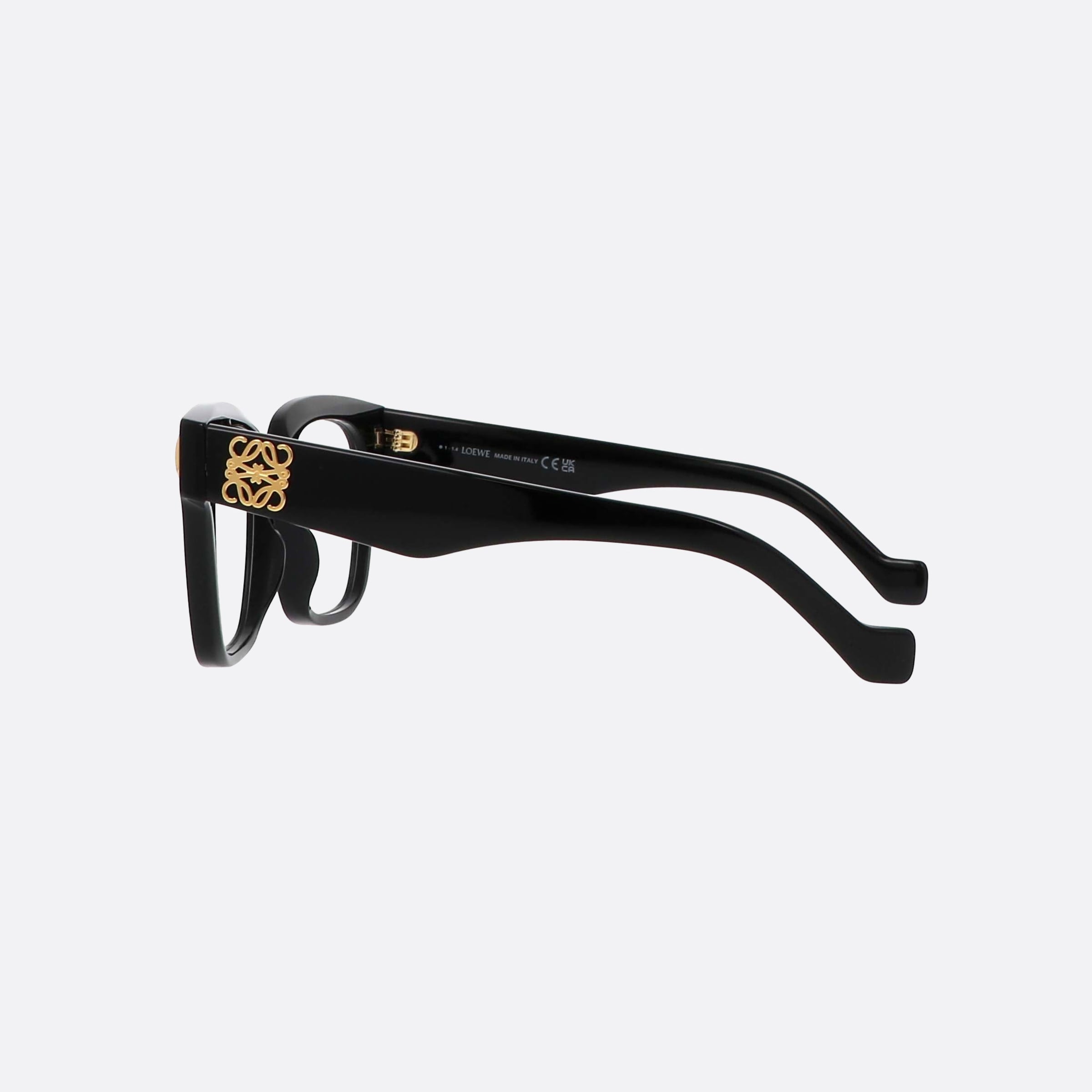 Loewe 51mm Lw50069i Black Geometric Women Eyeglasses - Detail View
