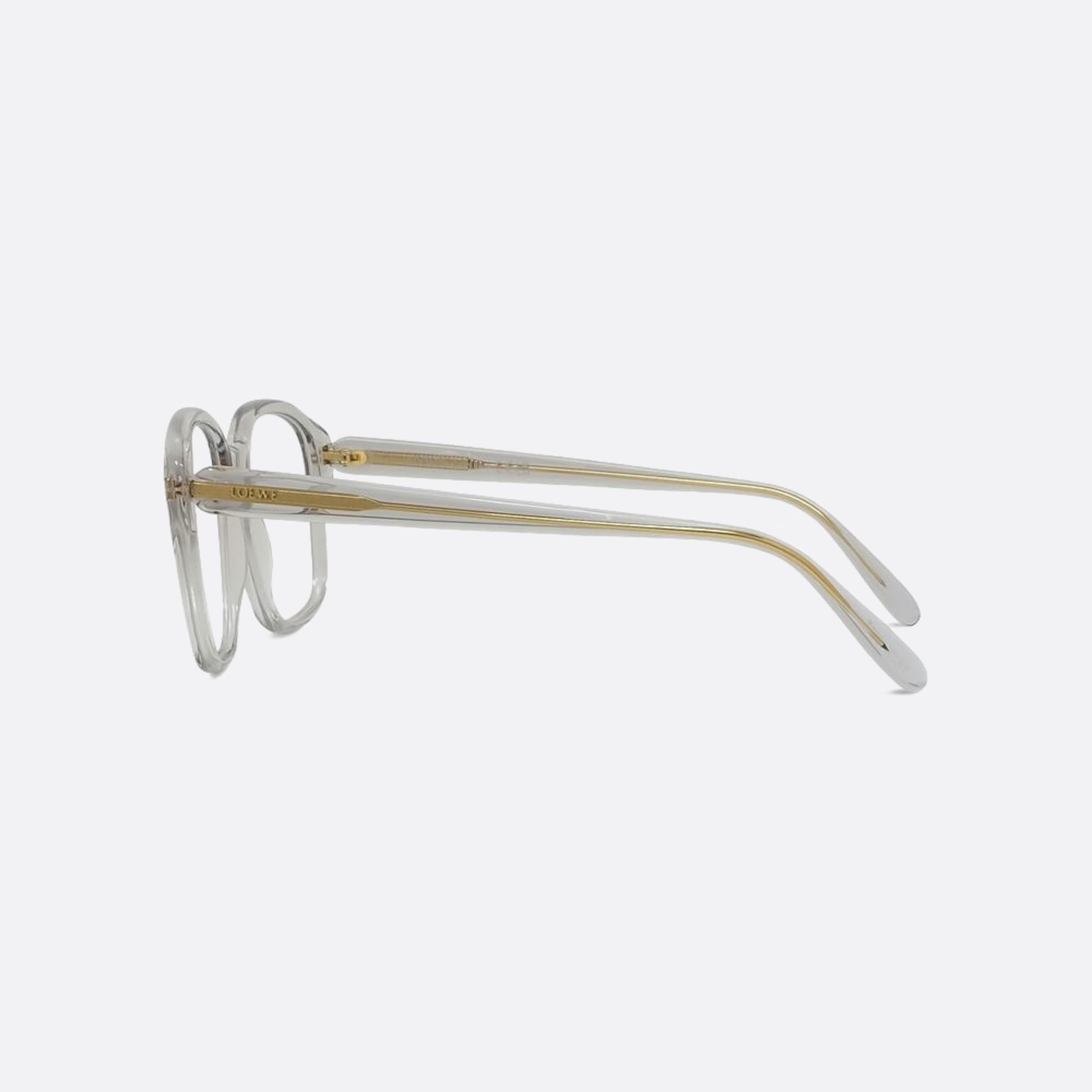 Loewe 54mm Slim Grey Squared Women Eyeglasses - Detail View