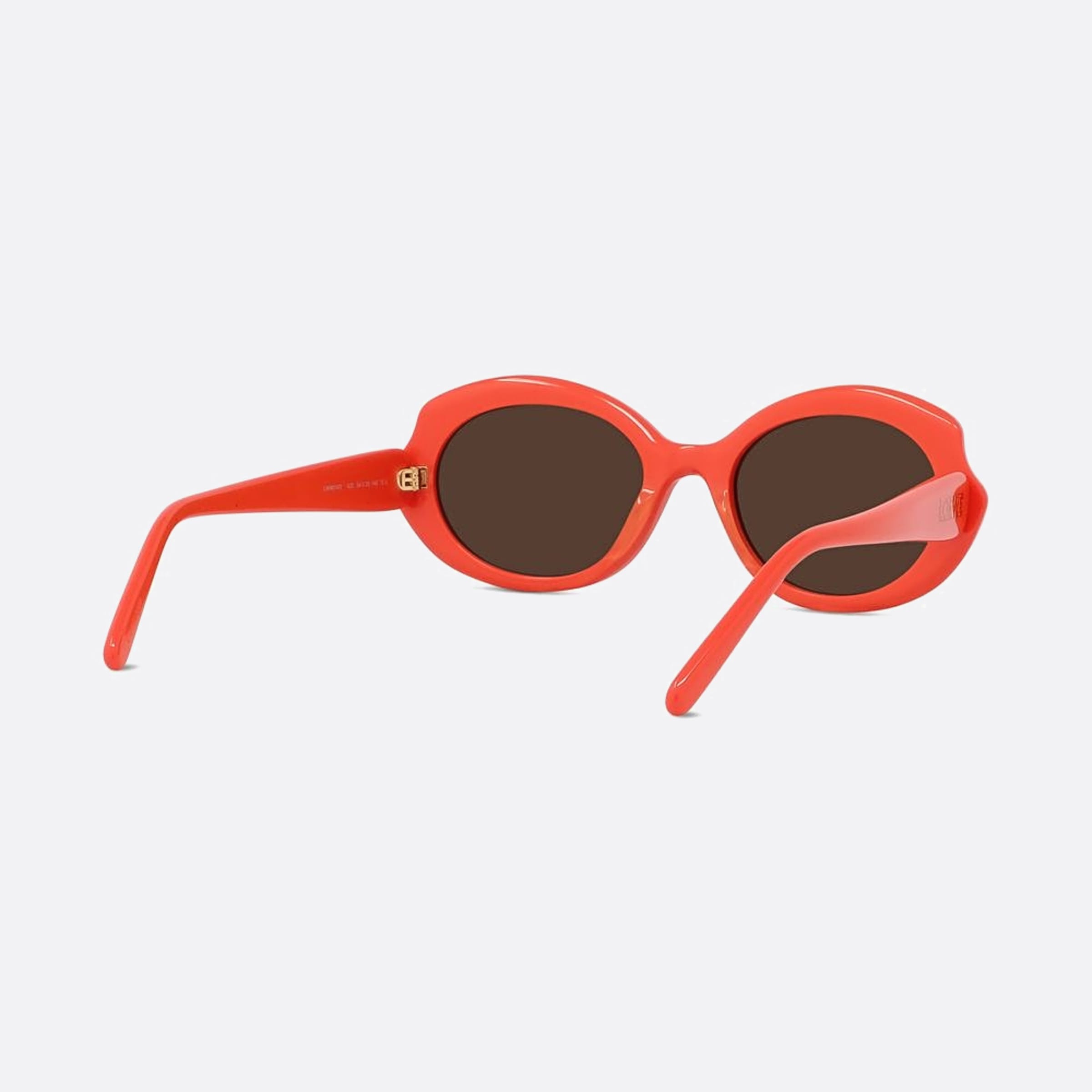 Loewe 54mm Slim 42e Red Oval Women Sunglasses - Additional Angle