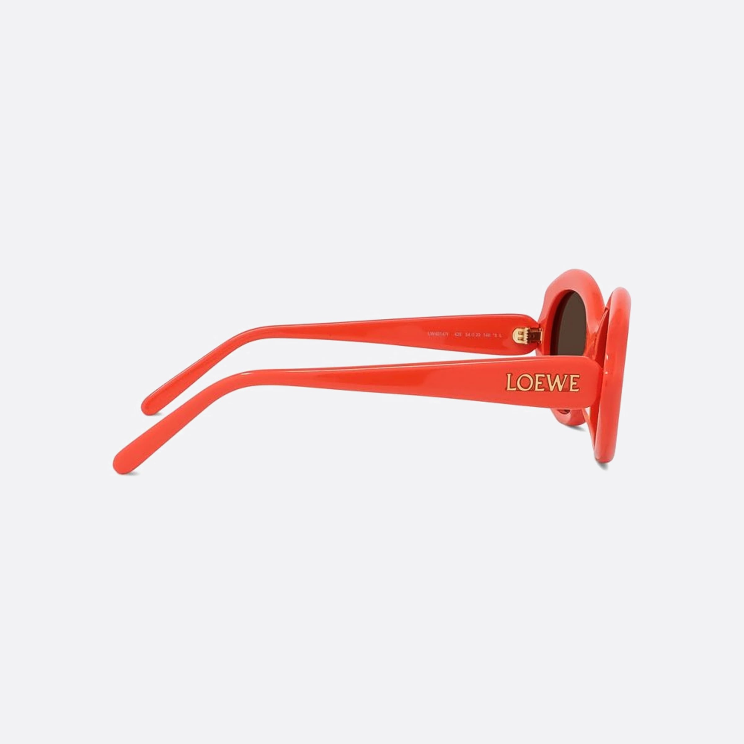 Loewe 54mm Slim 42e Red Oval Women Sunglasses - Additional Angle