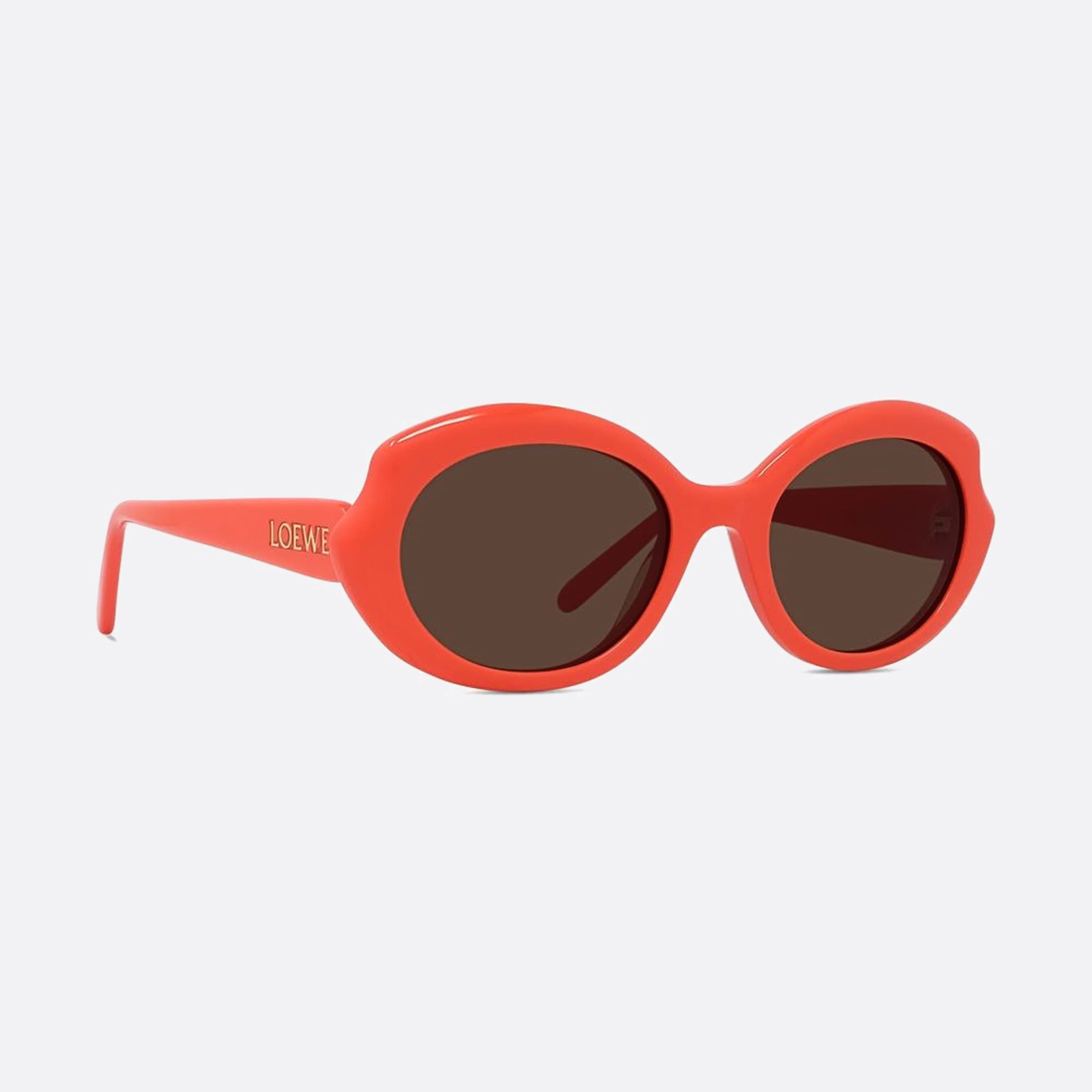 Loewe 54mm Slim 42e Red Oval Women Sunglasses - Additional Angle