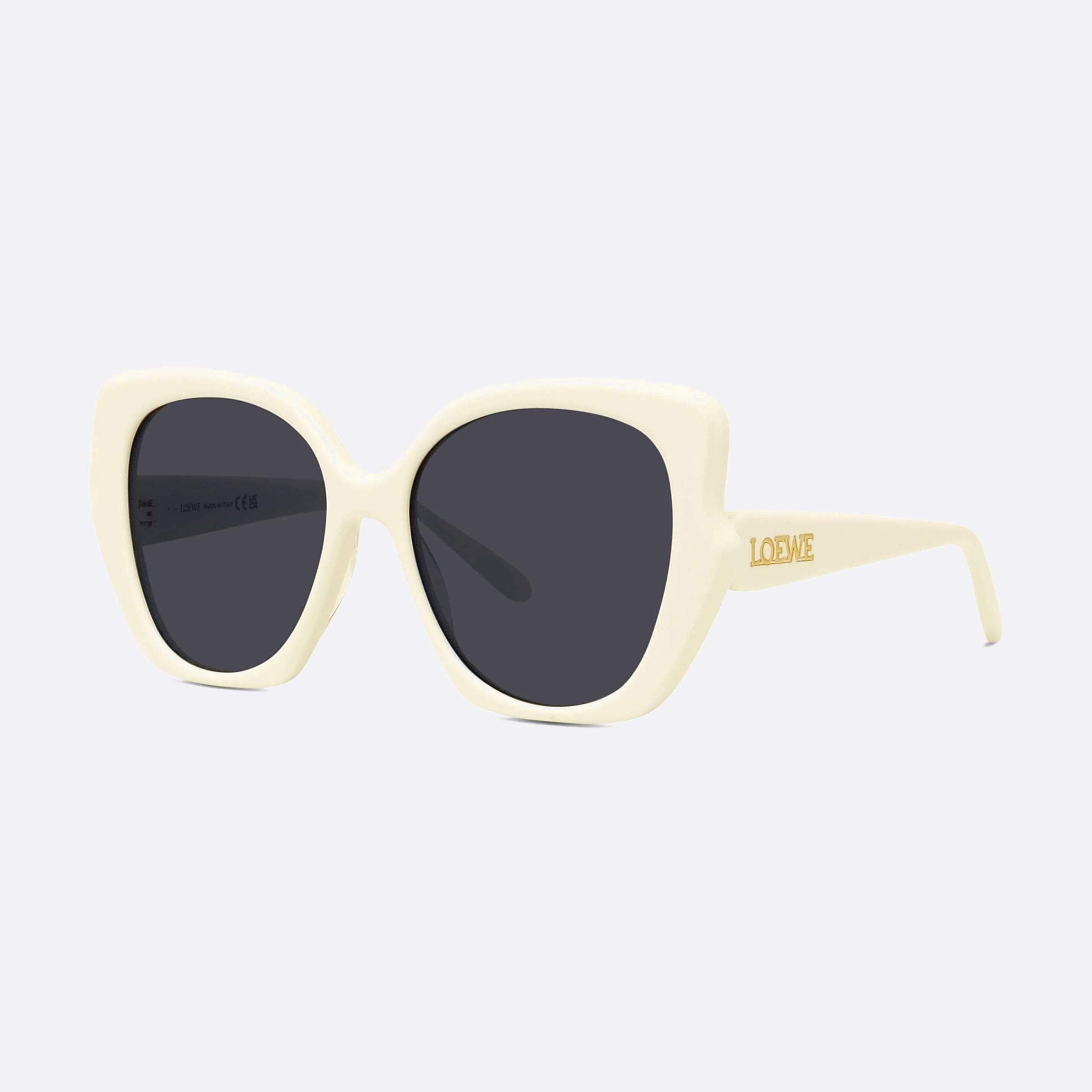 Loewe 55mm Thin Lw40133i 25a White Unisex Sunglasses - Main View