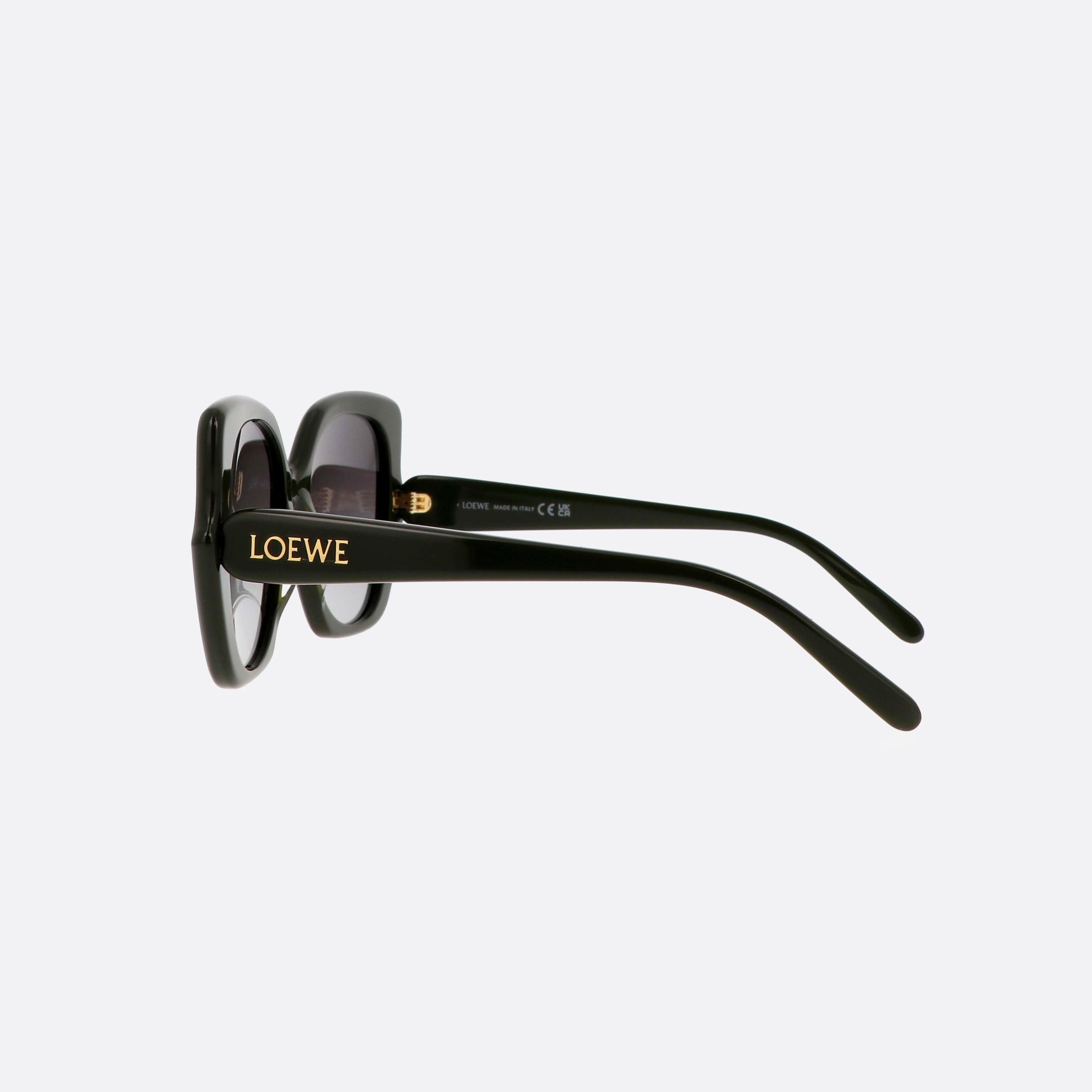Loewe 55mm Thin Lw40133i 96b Green Unisex Sunglasses - Detail View