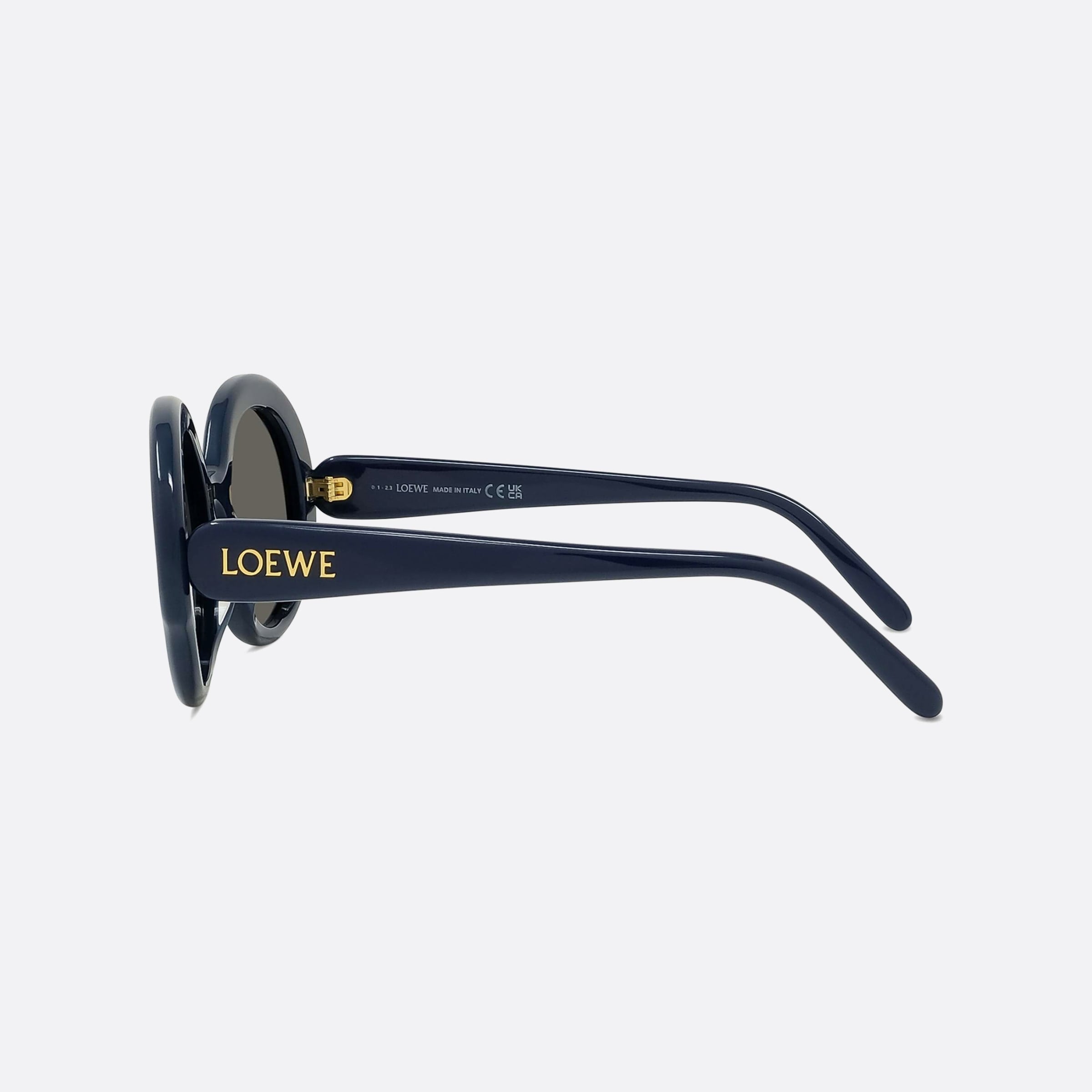 Loewe 52mm Thin Lw40135i 90a Blue Unisex Sunglasses - Detail View