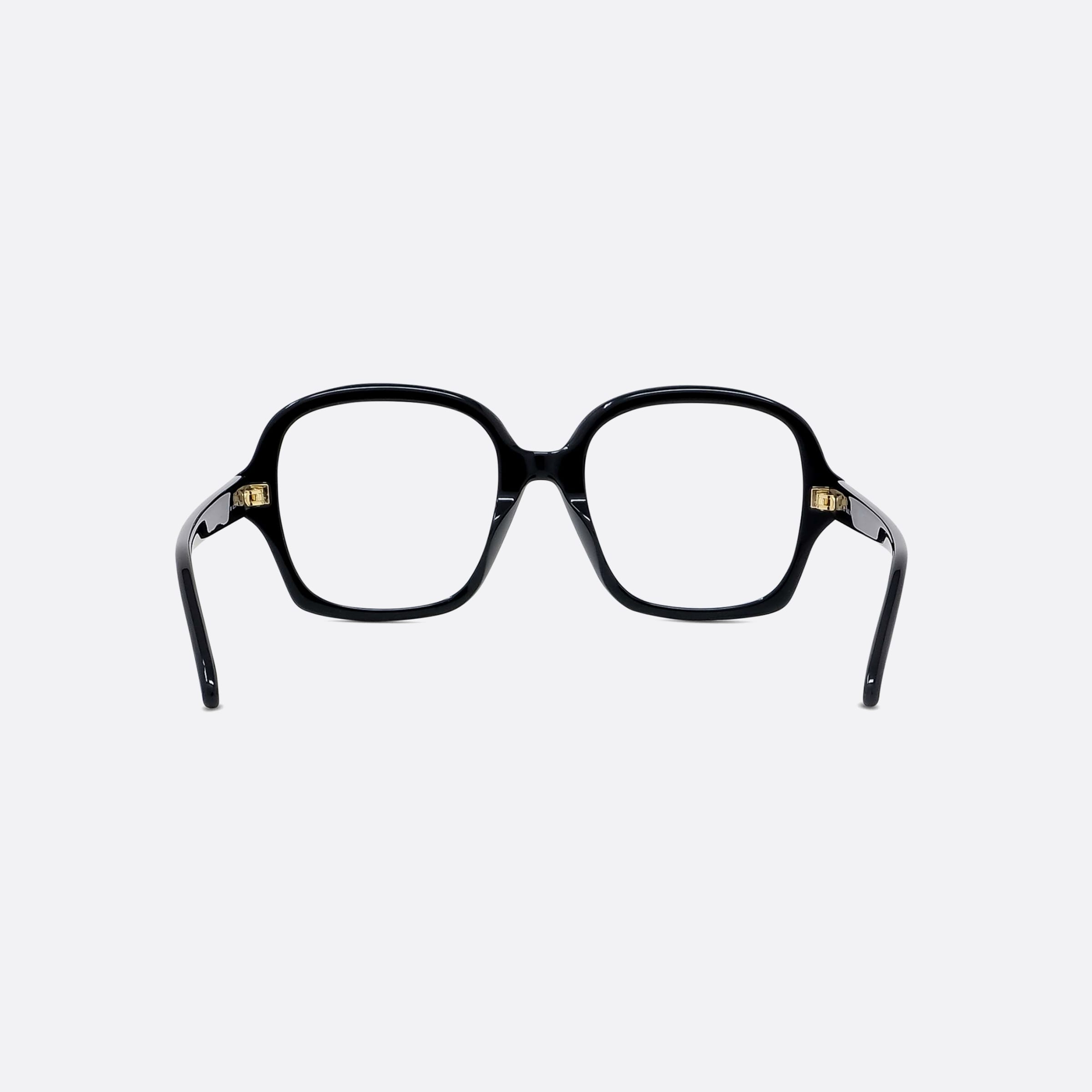 Loewe 52mm Thin Lw50070i Black Squared Unisex Eyeglasses - Additional Angle