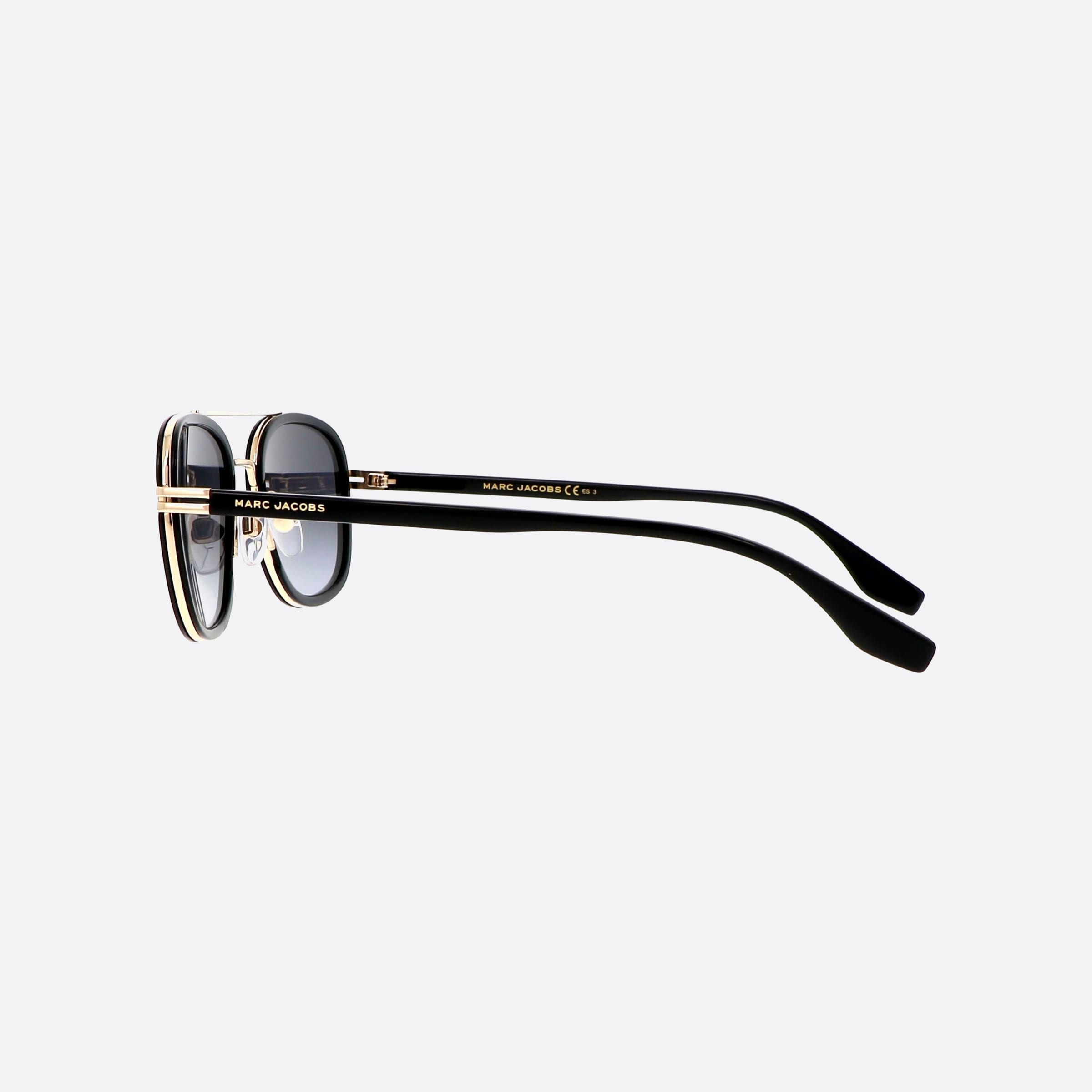 Marc 54mm Jacobs Marc Black Oval Men Sunglasses - Detail View