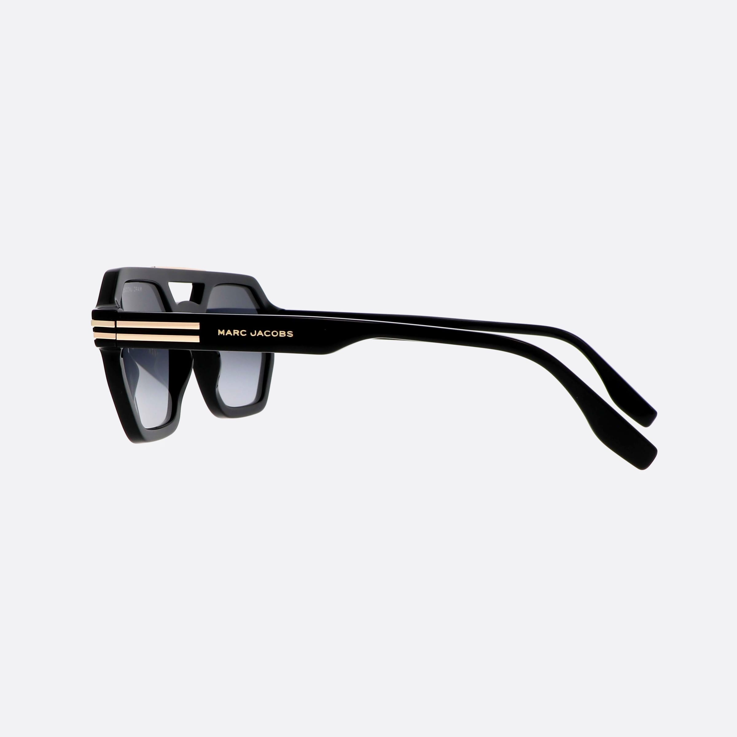 Marc 53mm Jacobs Marc Black Geometric Men Sunglasses - Detail View