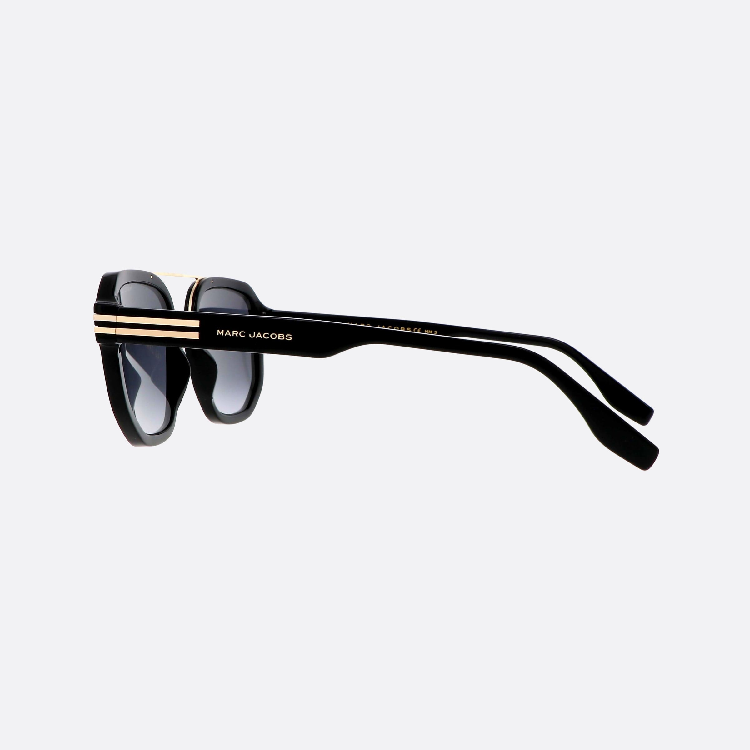 Marc 53mm Jacobs Marc Black Visor Men Sunglasses - Detail View