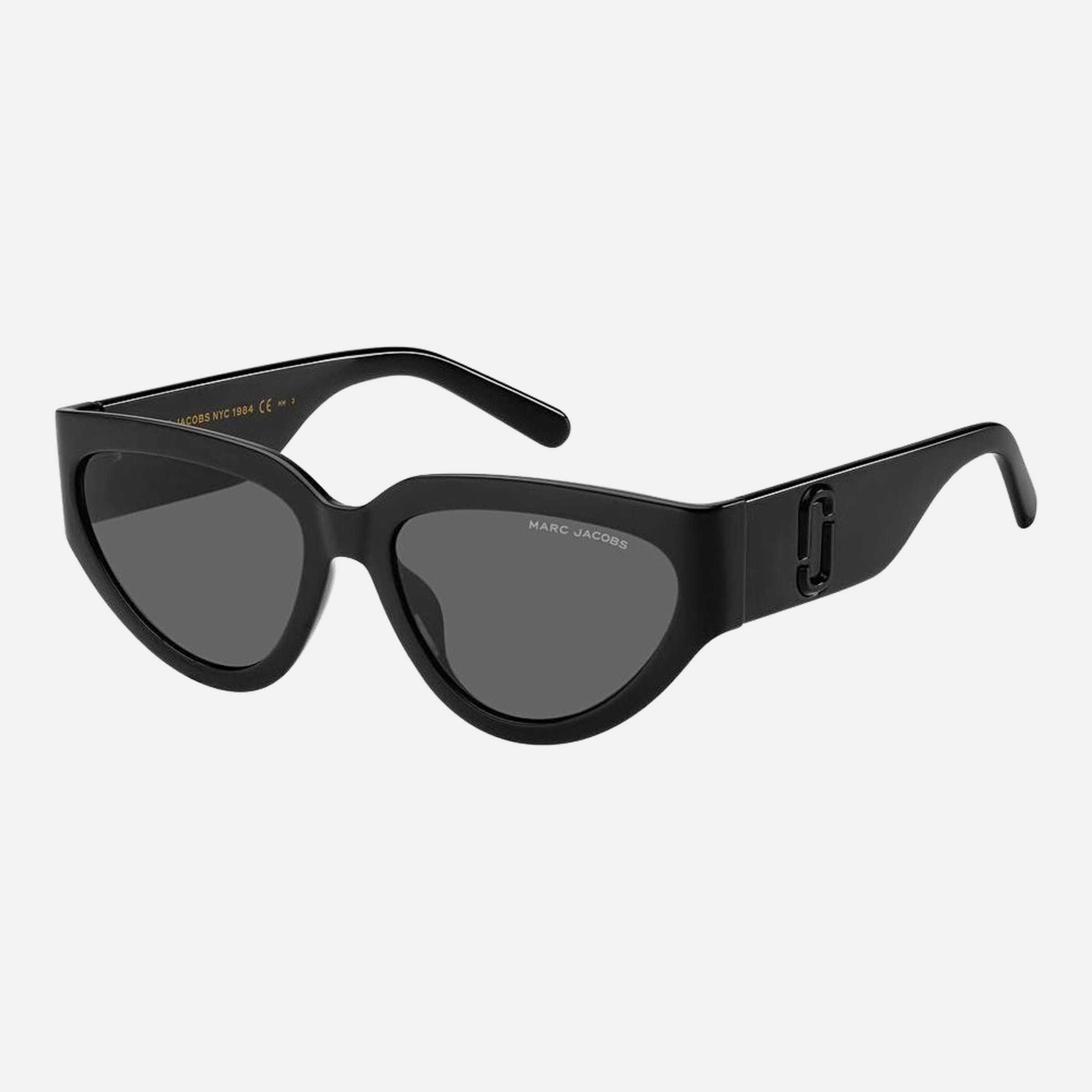 Marc 57mm Jacobs Marc Black Cat Eye Women Sunglasses - Side View