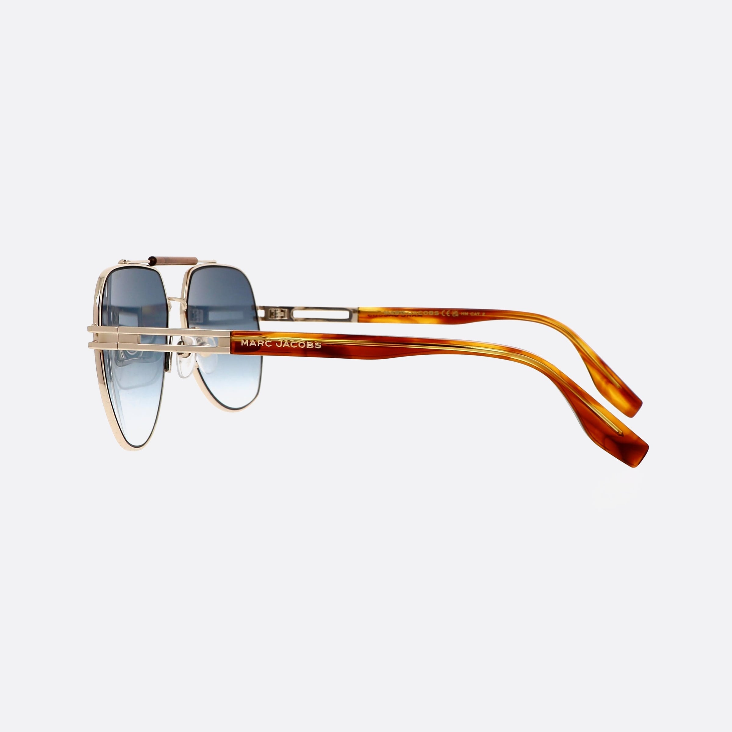 Marc 61mm Jacobs Marc Hr308 Gold Pilot Men Sunglasses - Detail View