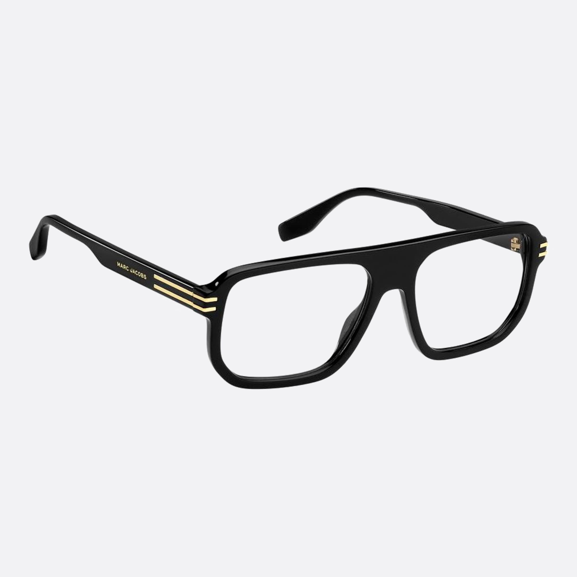 Marc 56mm Jacobs Marc Black Visor Men Eyeglasses - Detail View