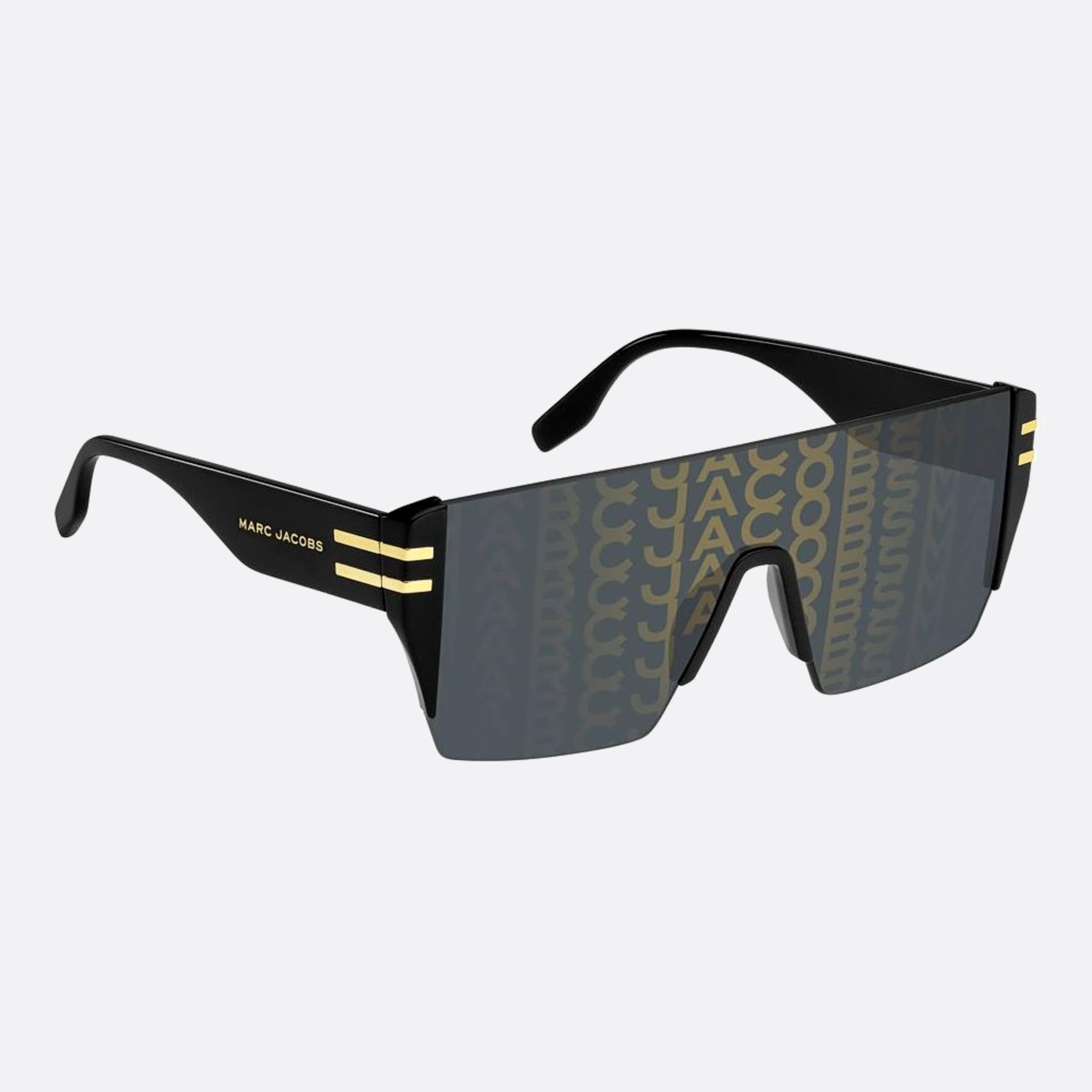 Marc 99mm Jacobs Marc Nzu Black Shield Men Sunglasses - Detail View