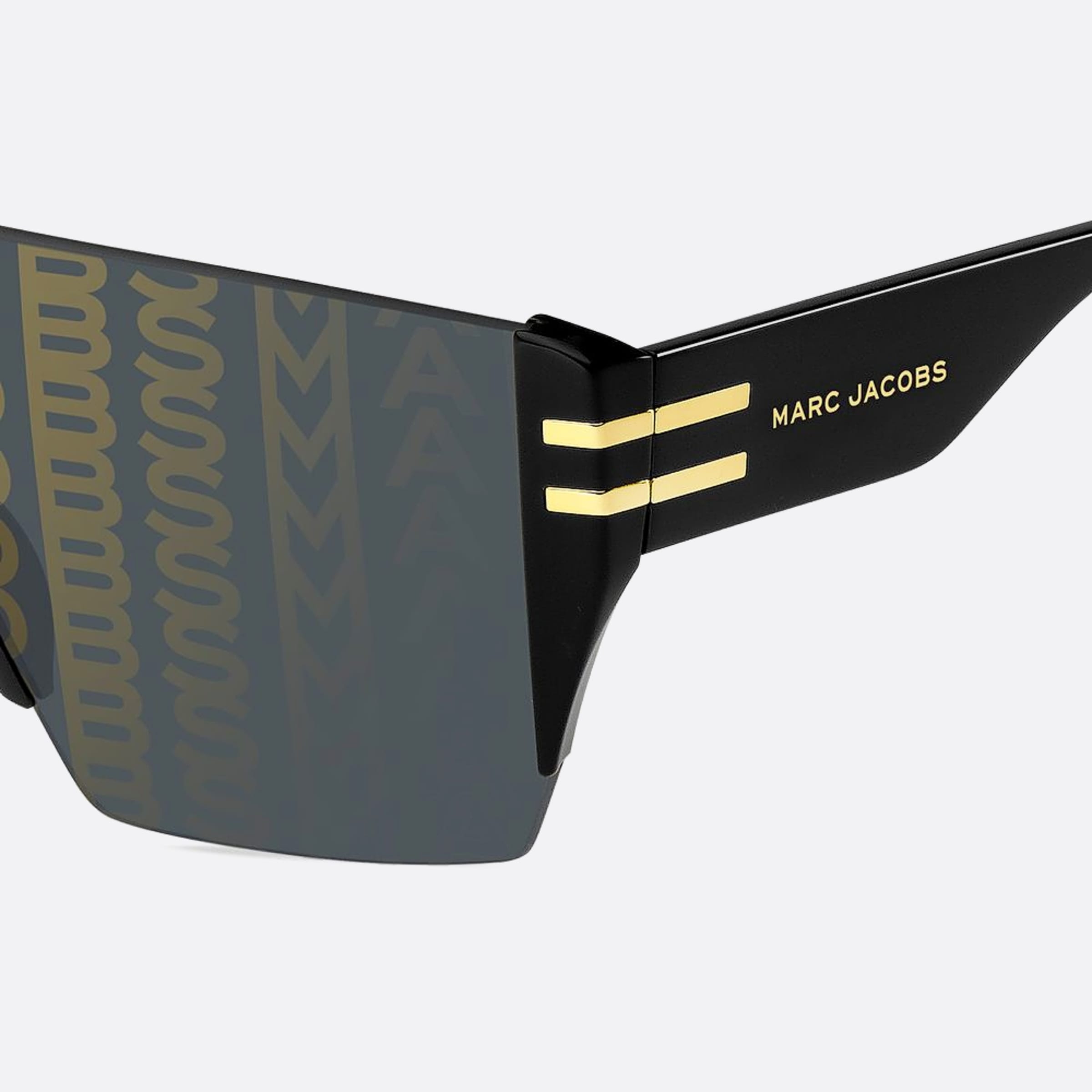 Marc 99mm Jacobs Marc Nzu Black Shield Men Sunglasses - Lifestyle Shot