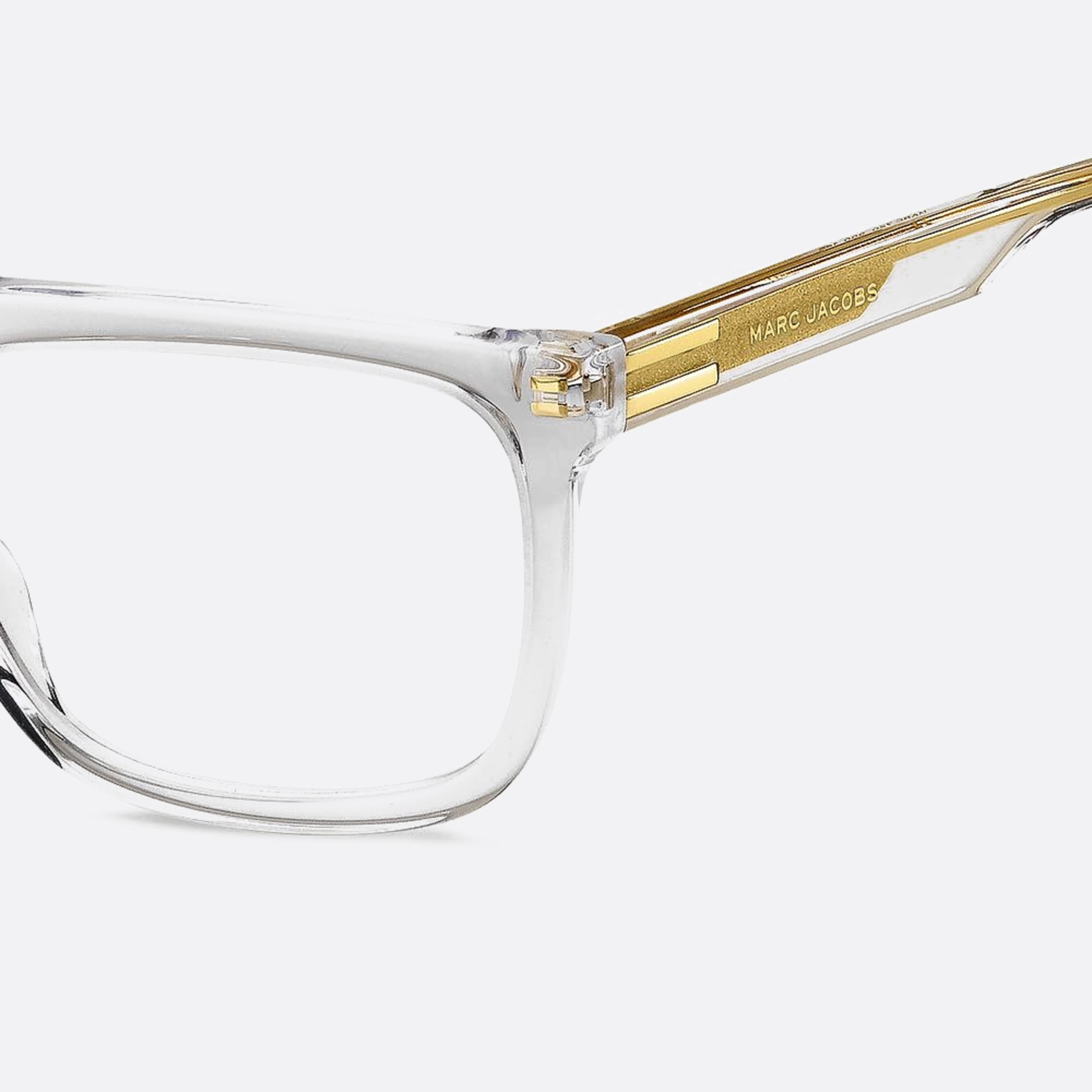 Marc 56mm Jacobs Marc Transparent Geometric Men Eyeglasses - Detail View
