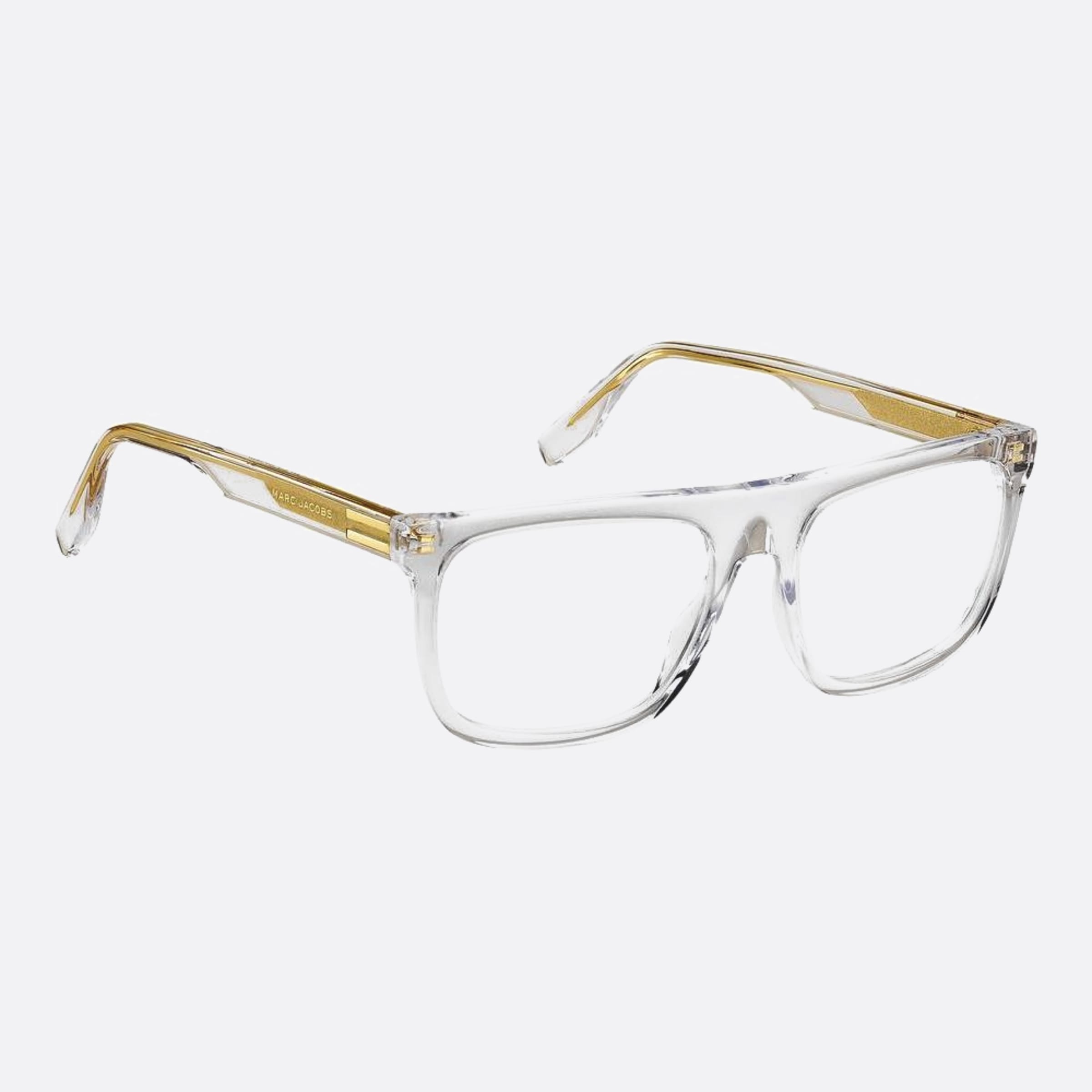 Marc 56mm Jacobs Marc Transparent Geometric Men Eyeglasses - Lifestyle Shot