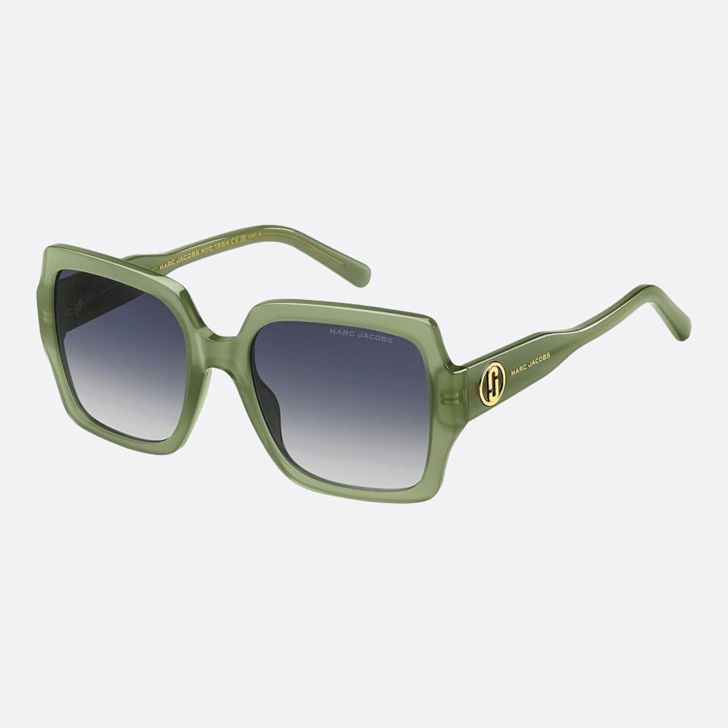 Marc 55mm Jacobs Marc 1ed Green Rectangle Women Sunglasses - Side View