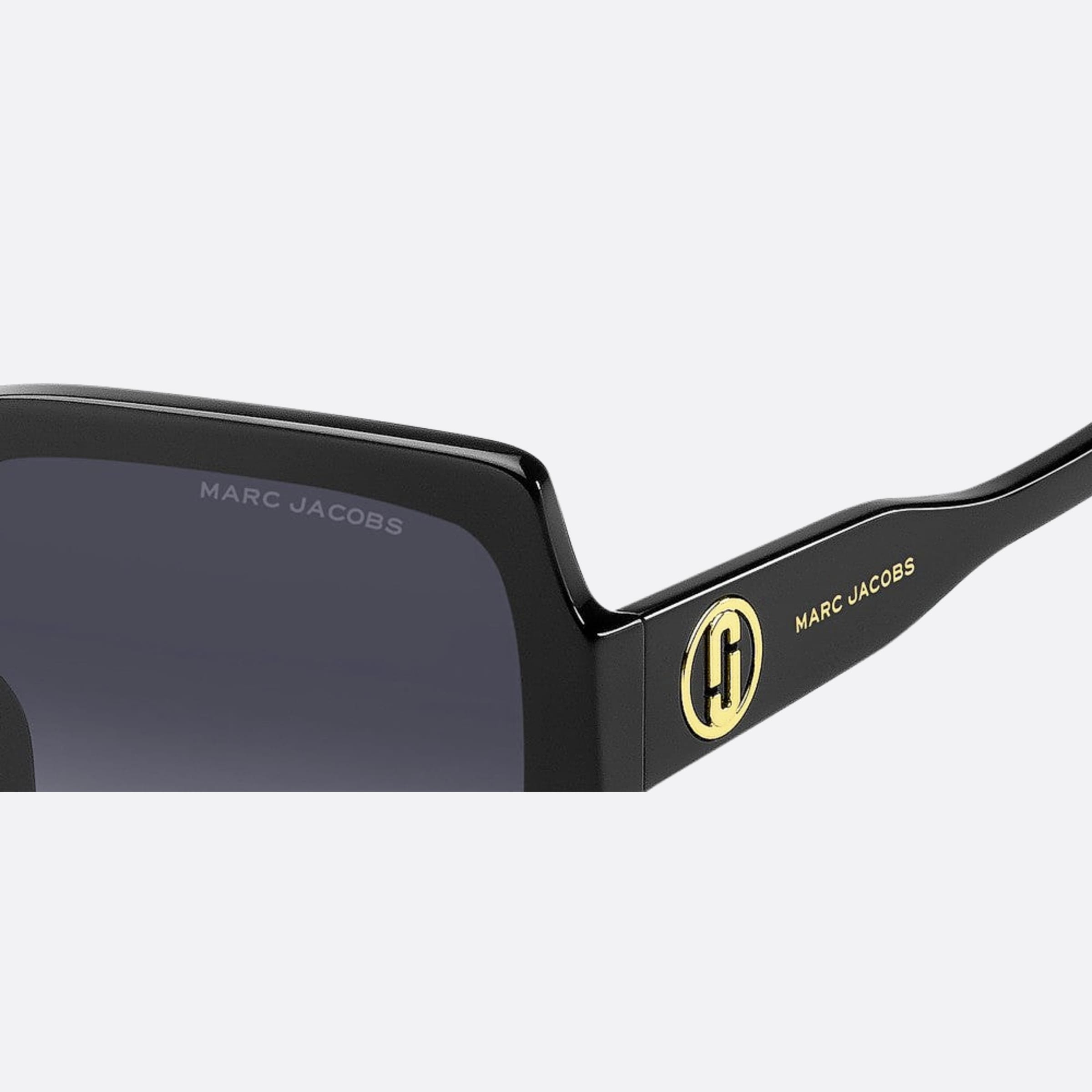 Marc 55mm Jacobs Marc Black Rectangle Women Sunglasses - Detail View