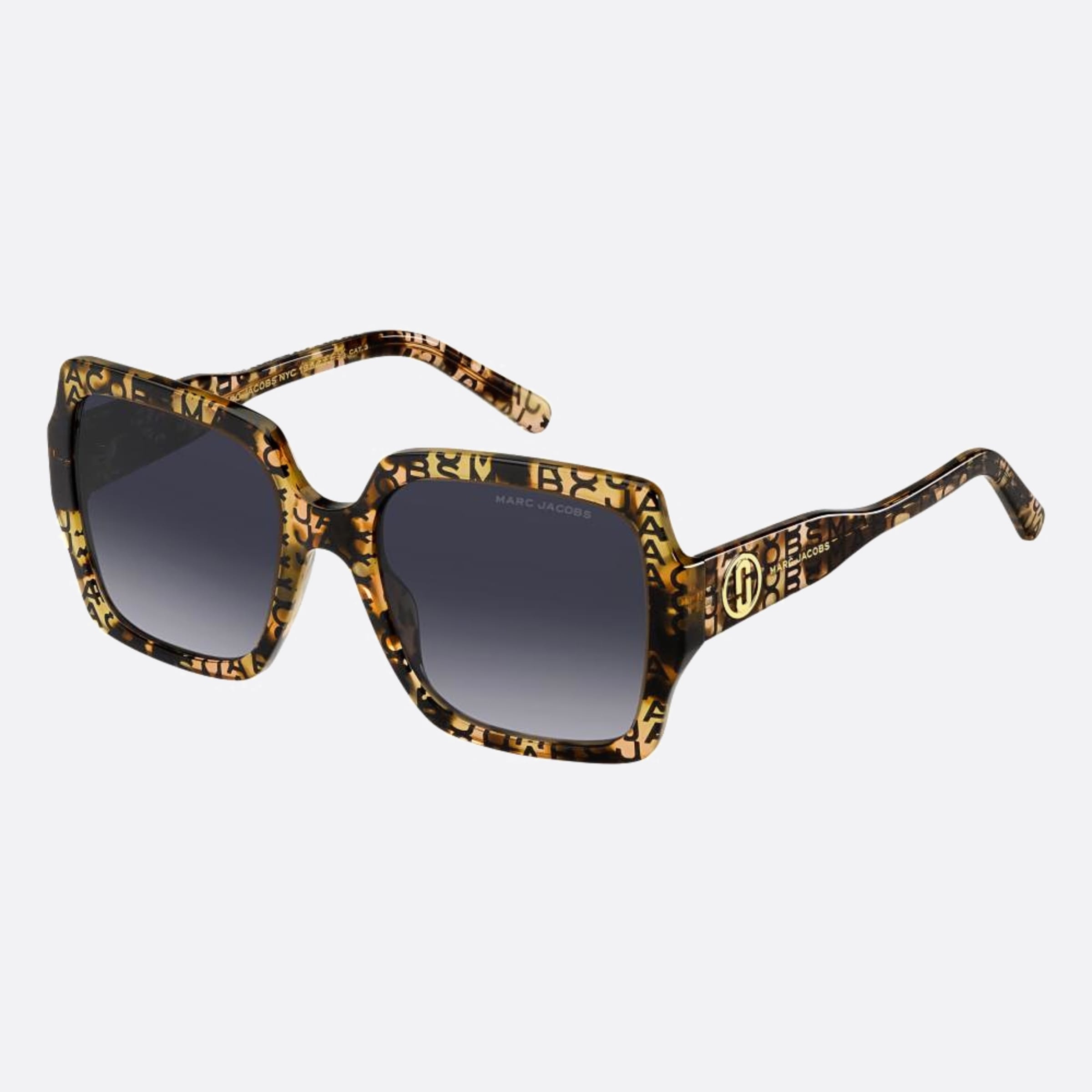 Marc 55mm Jacobs Marc H7p Havana Rectangle Women Sunglasses - Side View