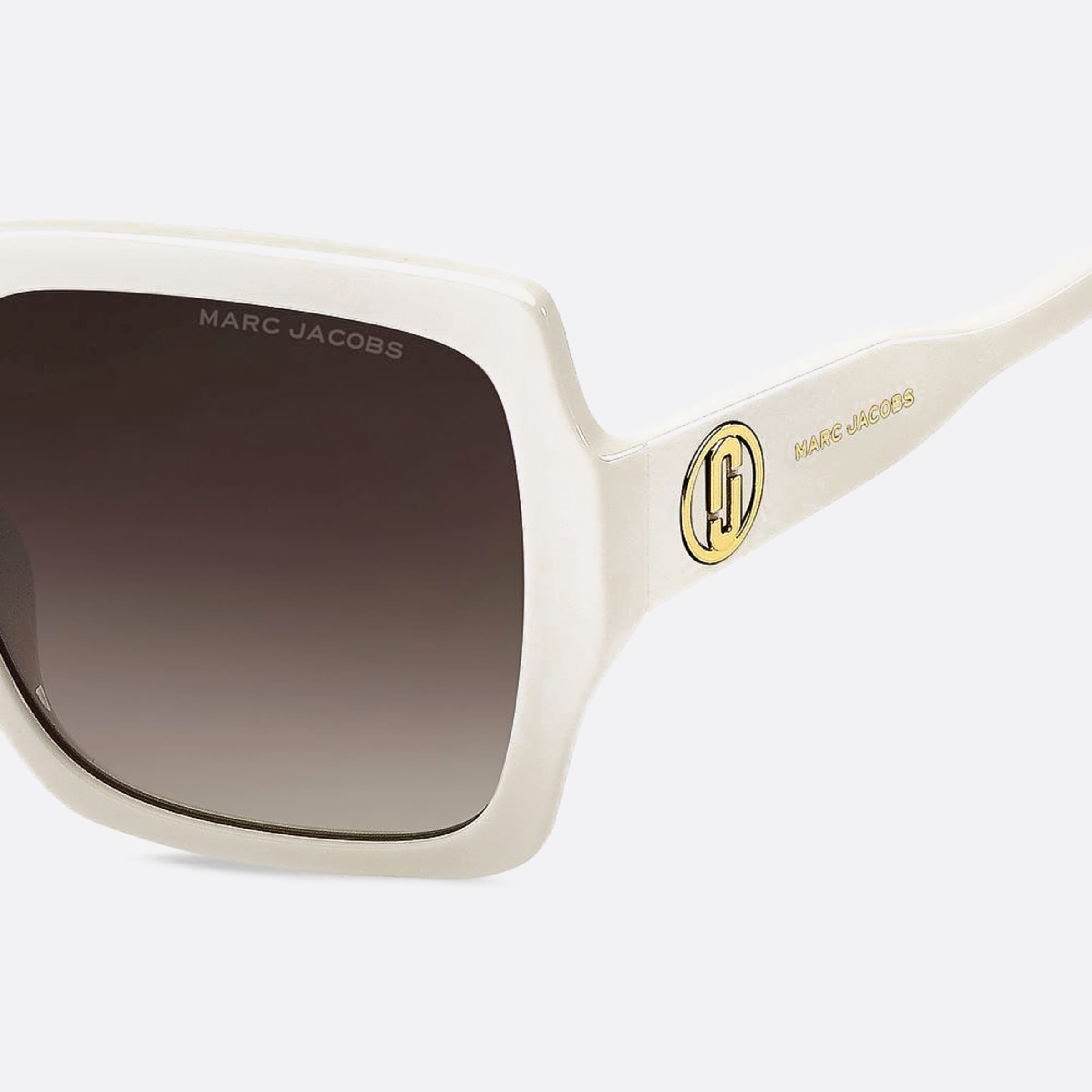 Marc 55mm Jacobs Marc Szj White Rectangle Women Sunglasses - Detail View