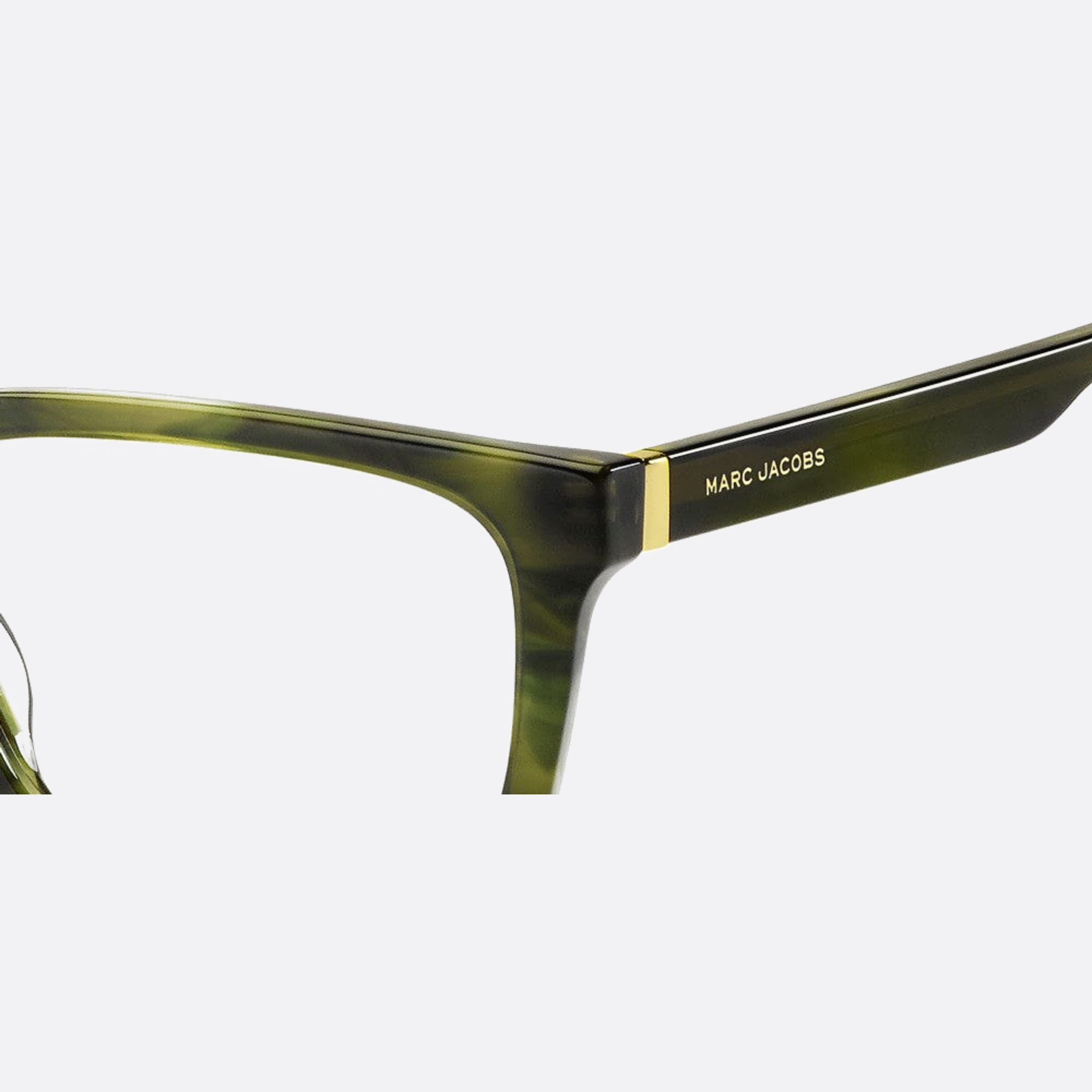 Marc 55mm Jacobs Marc Green Rectangle Men Eyeglasses - Detail View