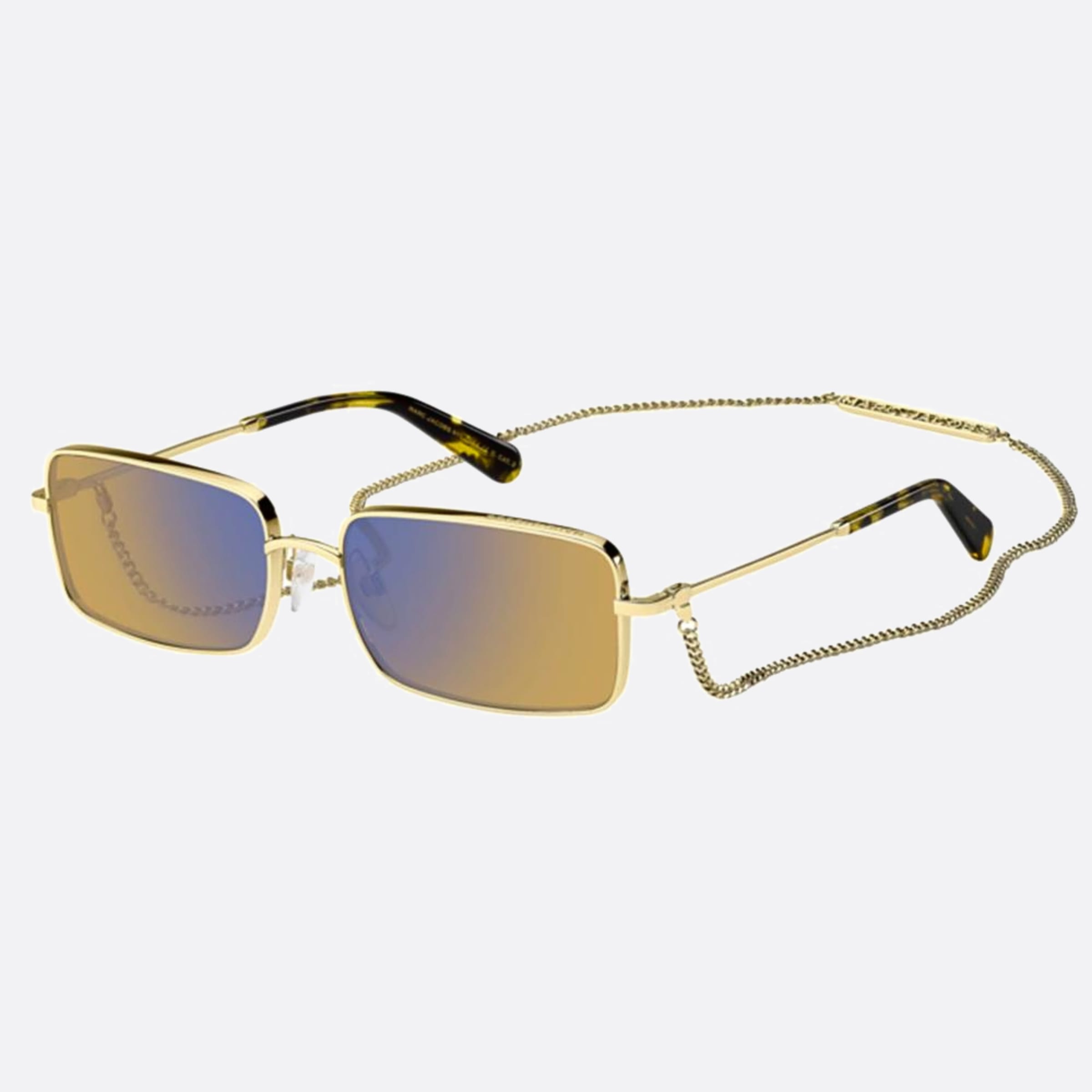 Marc 58mm Jacobs Marc Dyg Gold Rectangle Women Sunglasses - Side View