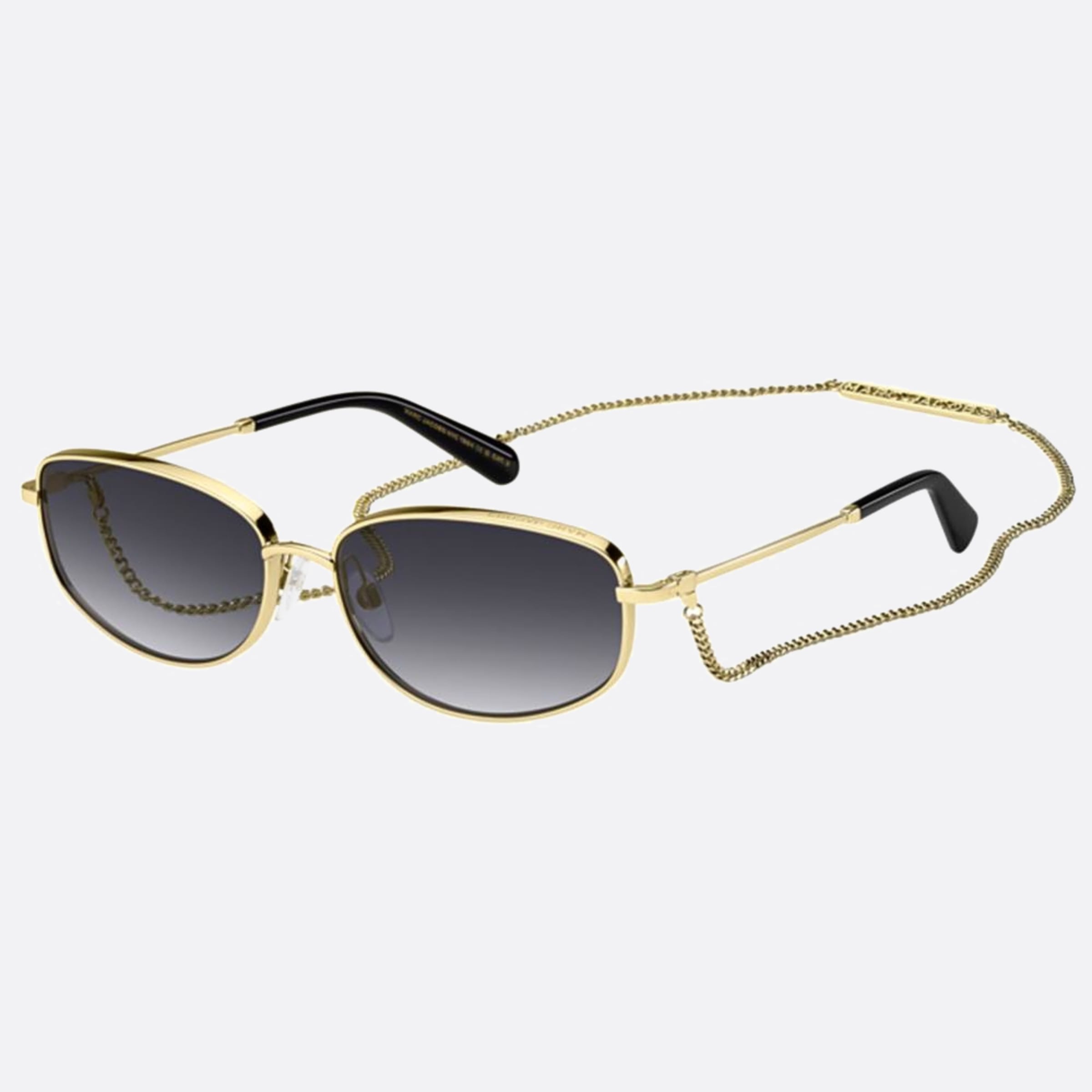 Marc 60mm Jacobs Marc Rhl Black Oval Women Sunglasses - Side View