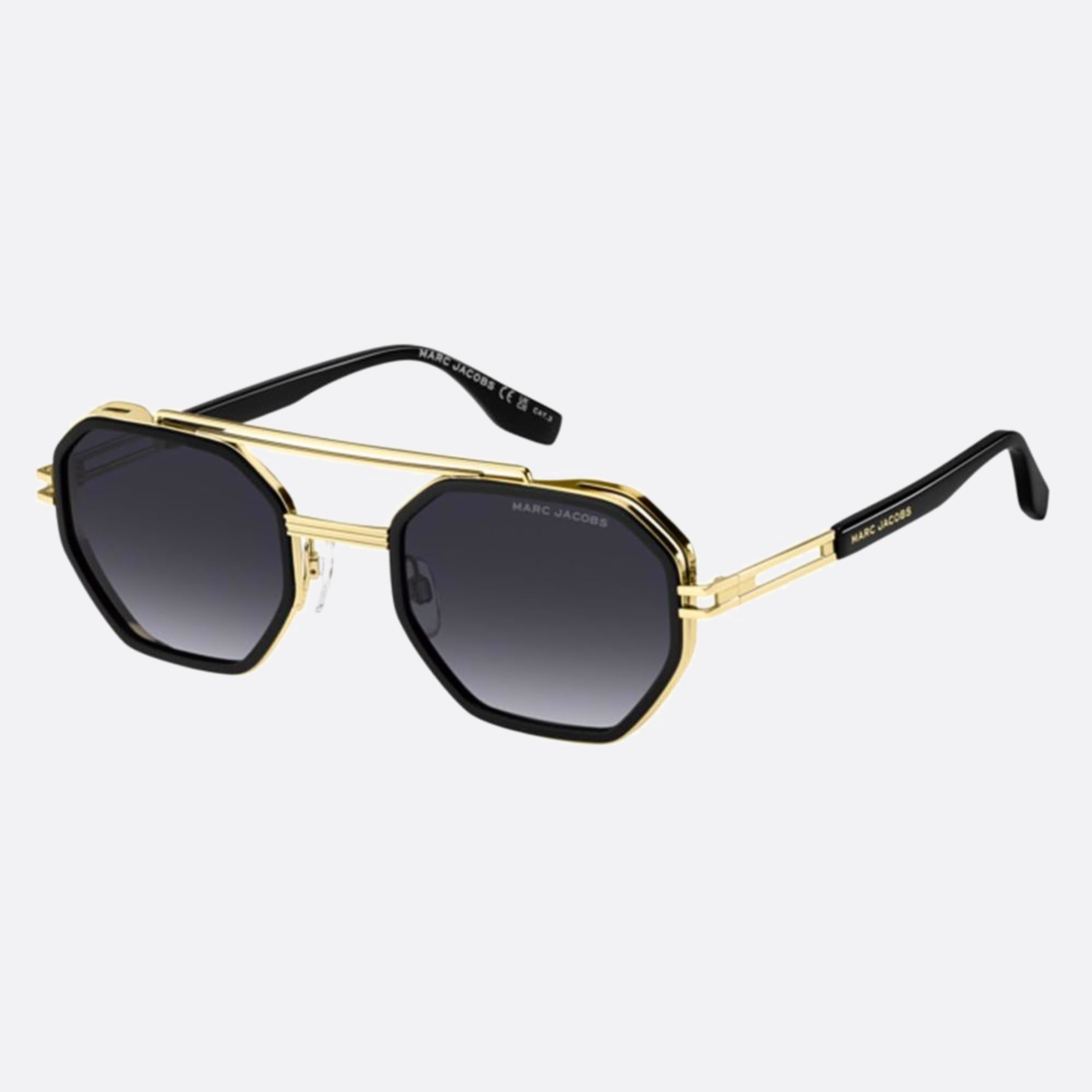 Marc 54mm Jacobs Marc Rhl Gold Geometric Men Sunglasses - Side View