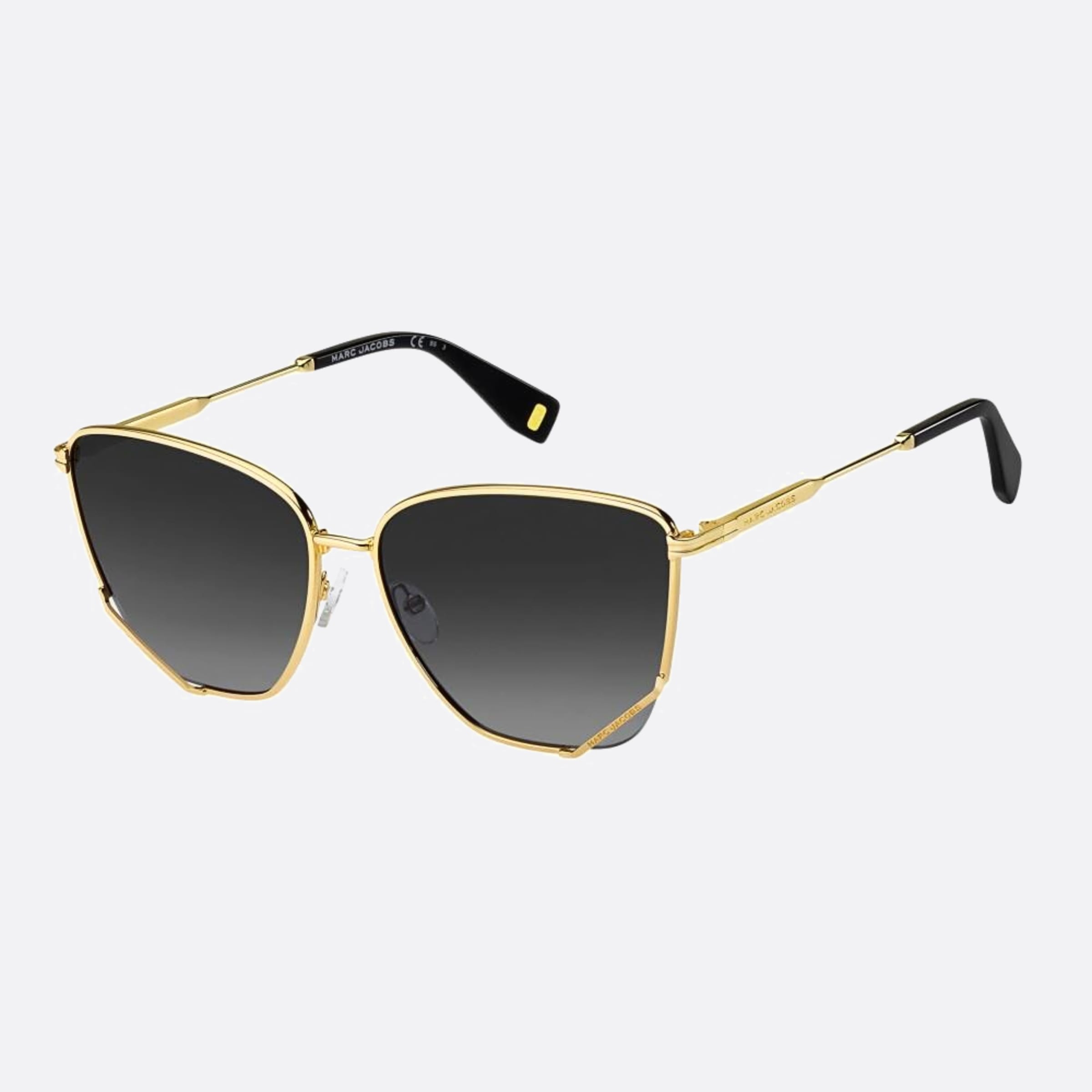 Marc 61mm Jacobs Gold Butterfly Women Sunglasses - Side View