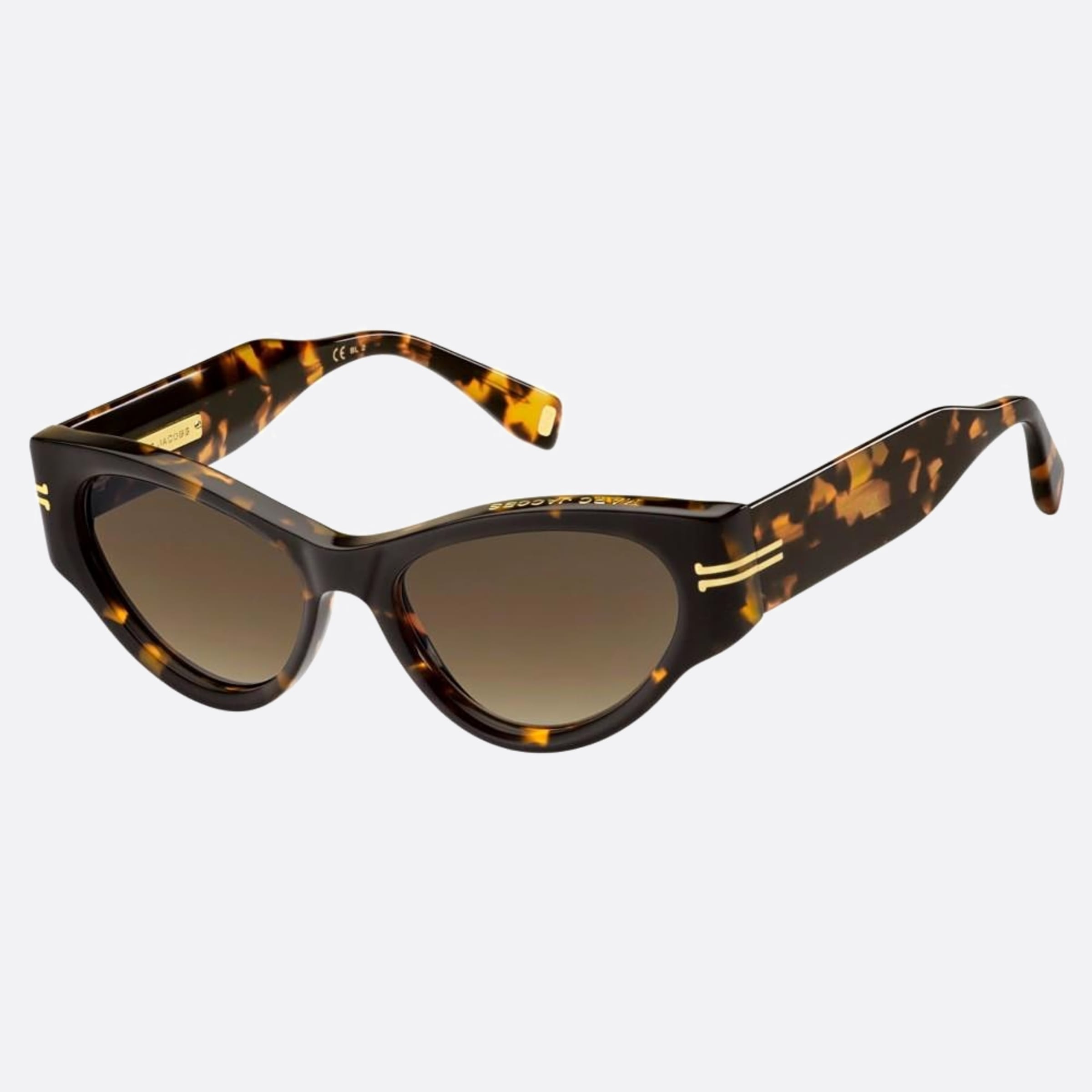 Marc 53mm Jacobs Havana Cat Eye Women Sunglasses - Side View