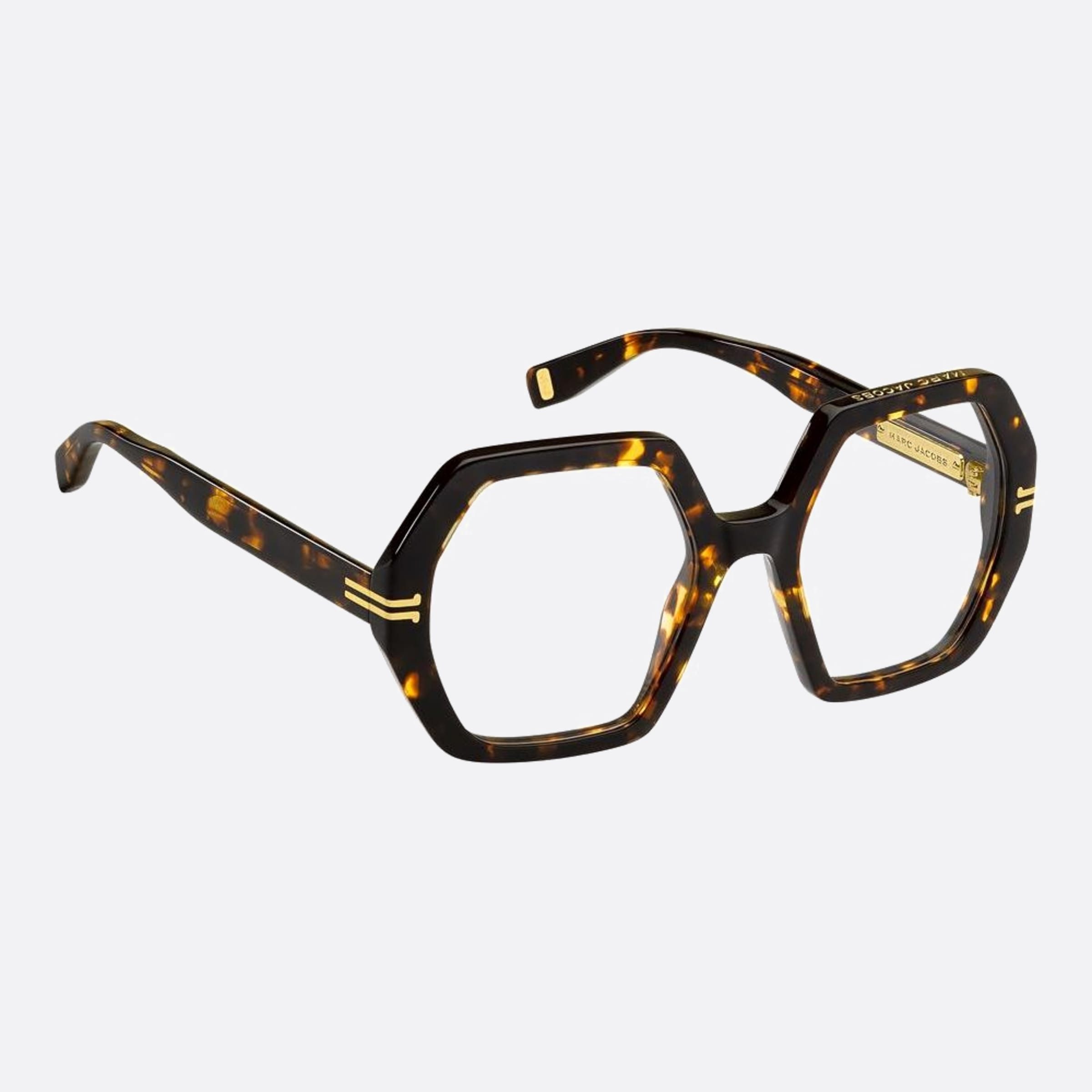 Marc 51mm Jacobs Havana Geometric Women Eyeglasses - Detail View