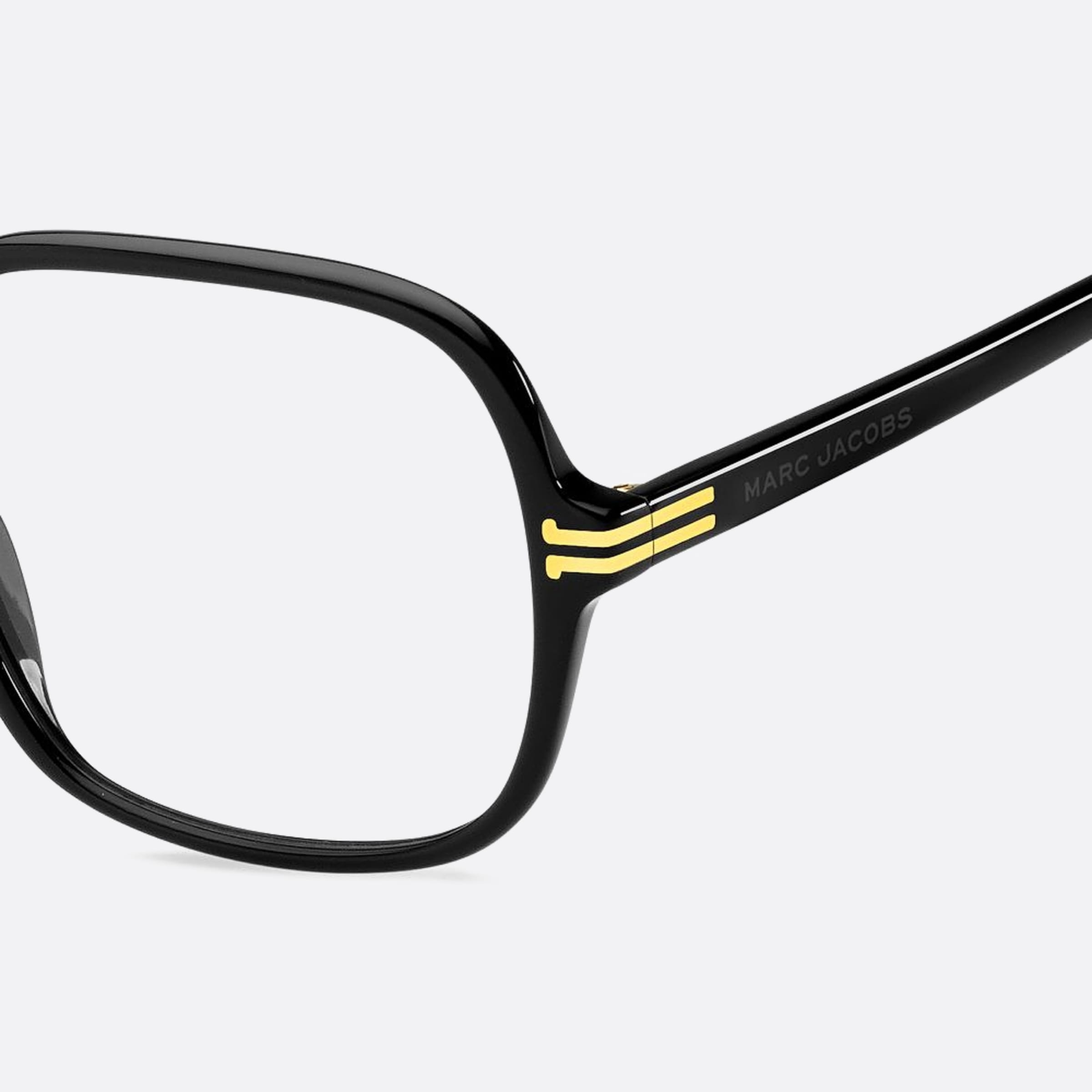 Marc 57mm Jacobs Black Squared Women Eyeglasses - Detail View