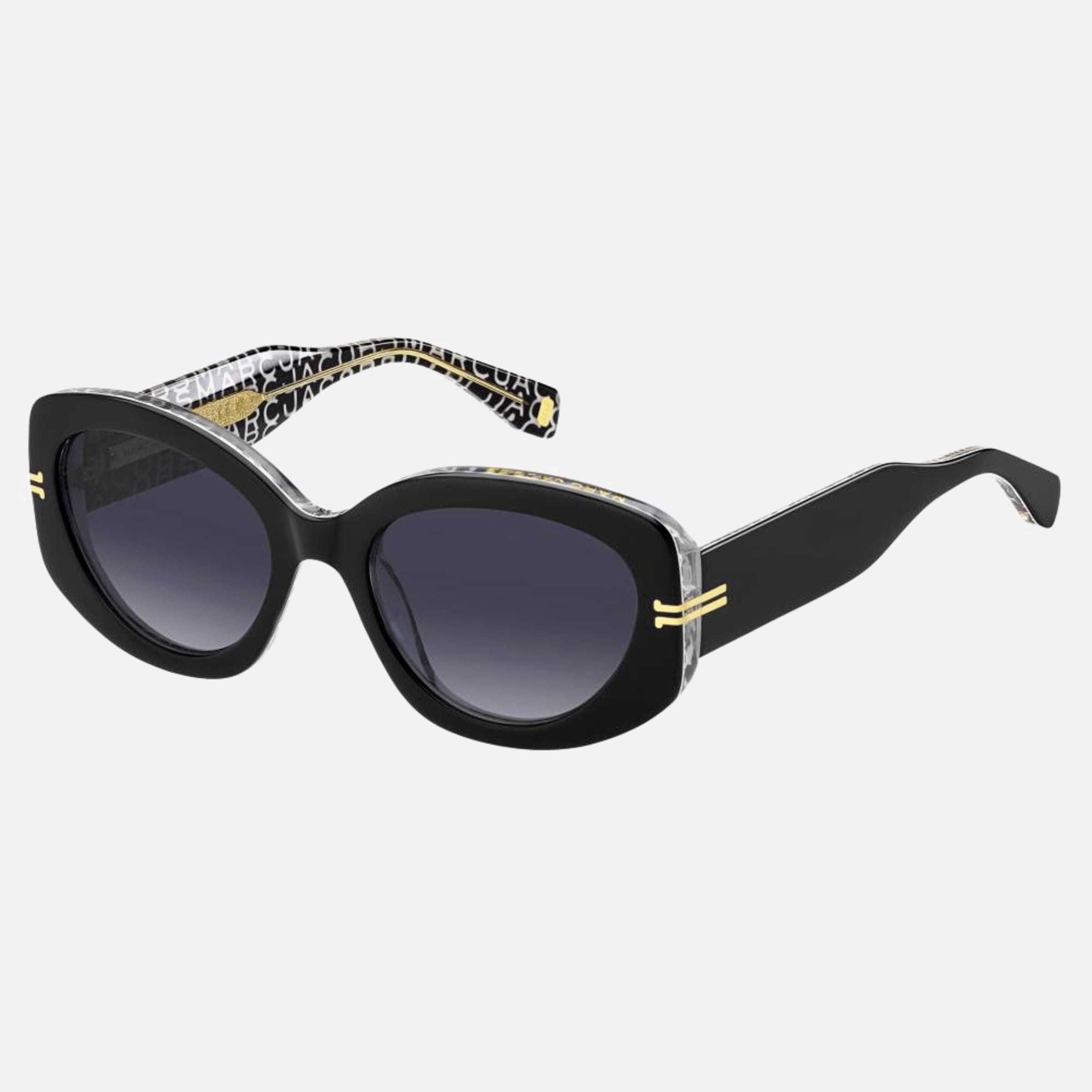 Marc 56mm Jacobs Tay Black Oval Women Sunglasses - Side View