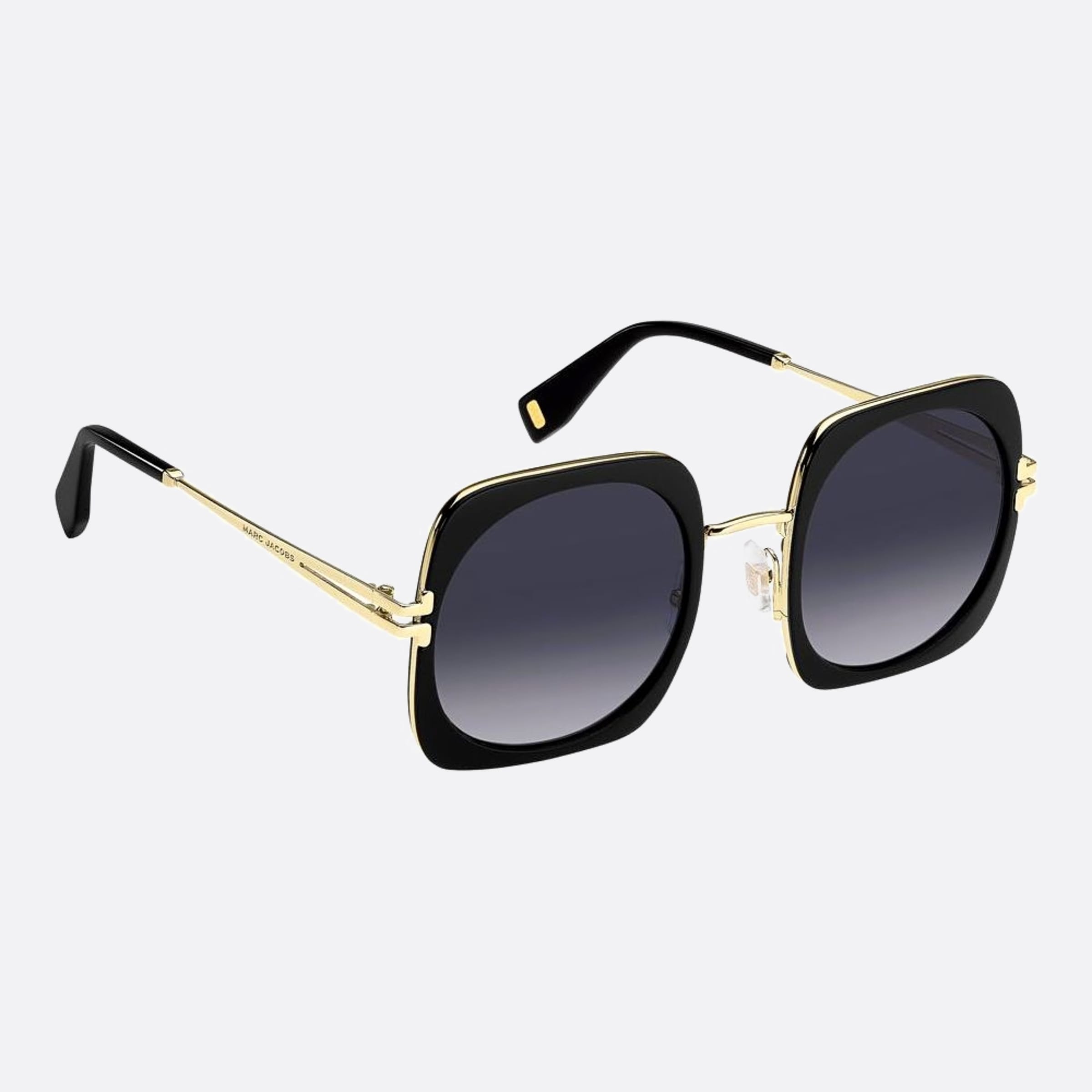 Marc 53mm Jacobs Black Rectangle Women Sunglasses - Side View