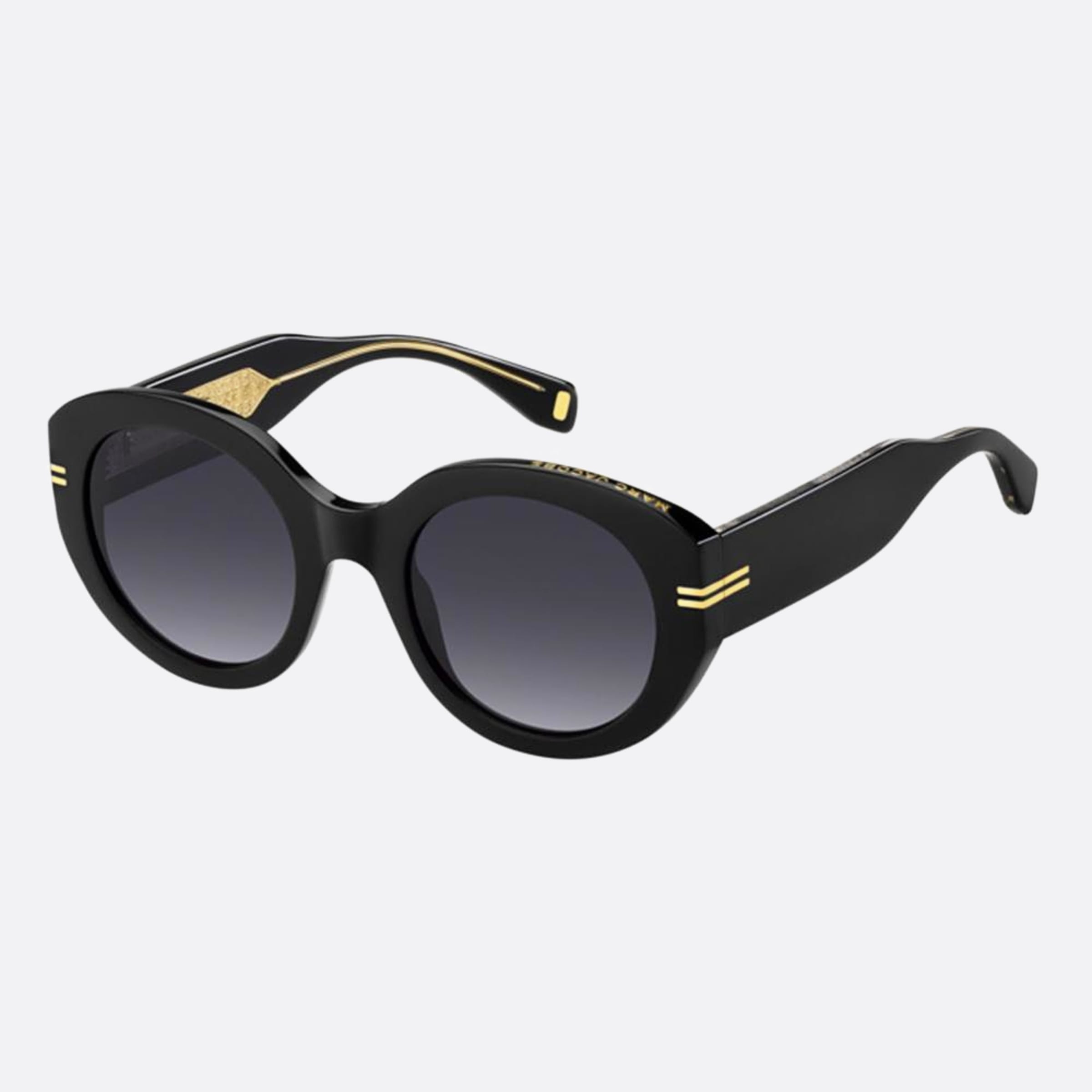 Marc 51mm Jacobs Black Oval Women Sunglasses - Side View
