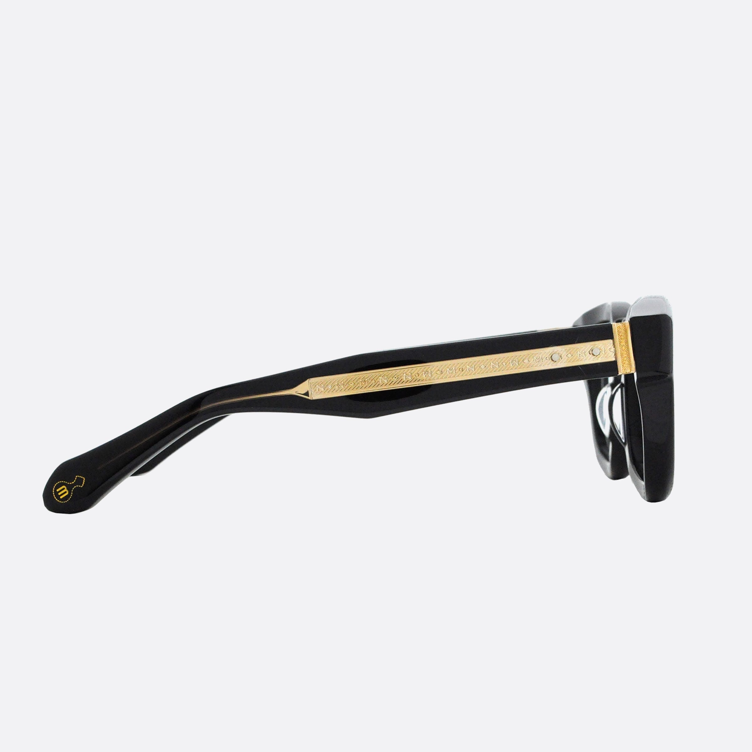 Matsuda 48mm M1029 Blk Black Geometric Men Eyeglasses - Detail View