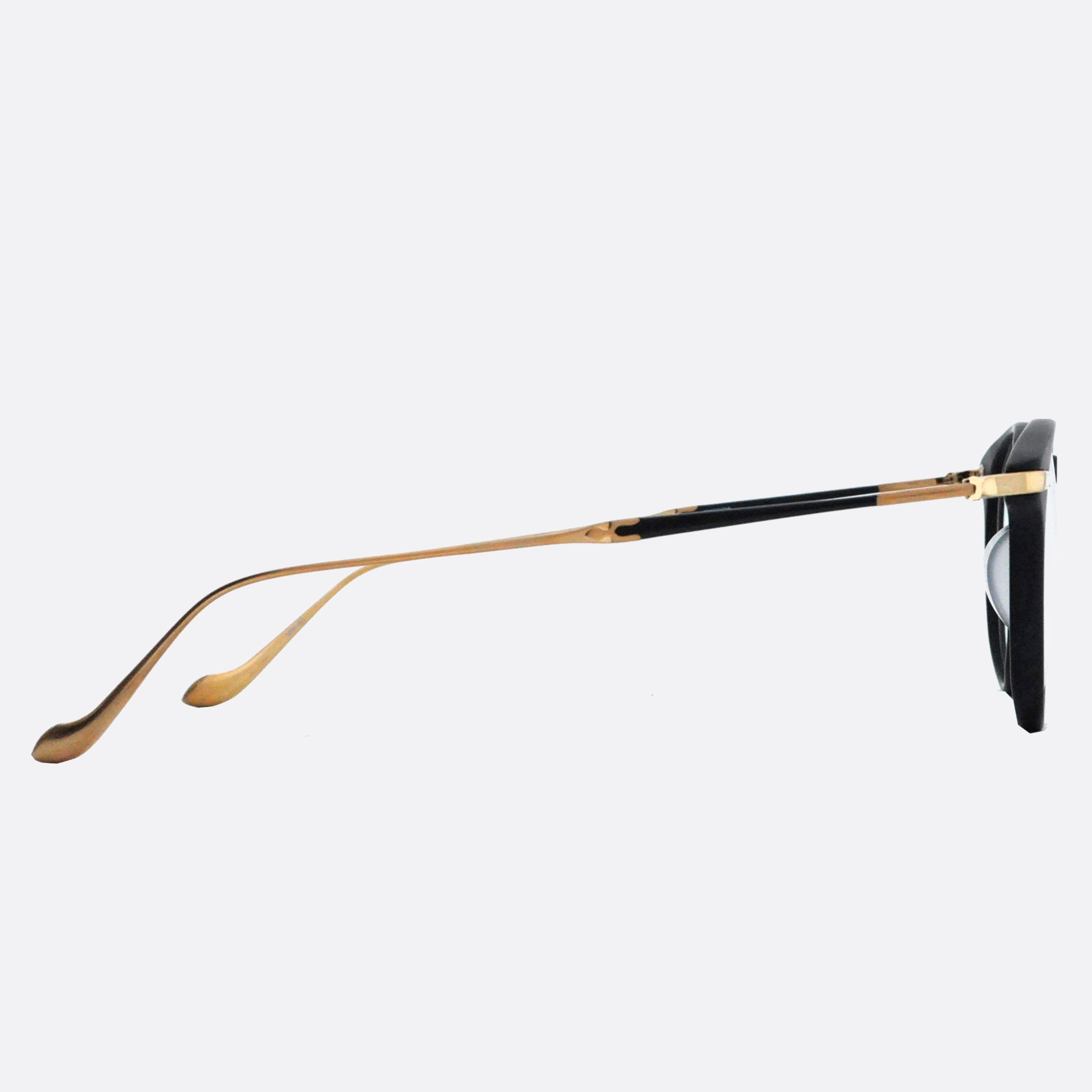 Matsuda 47mm M2056 Mbk Black Round Women Eyeglasses - Detail View