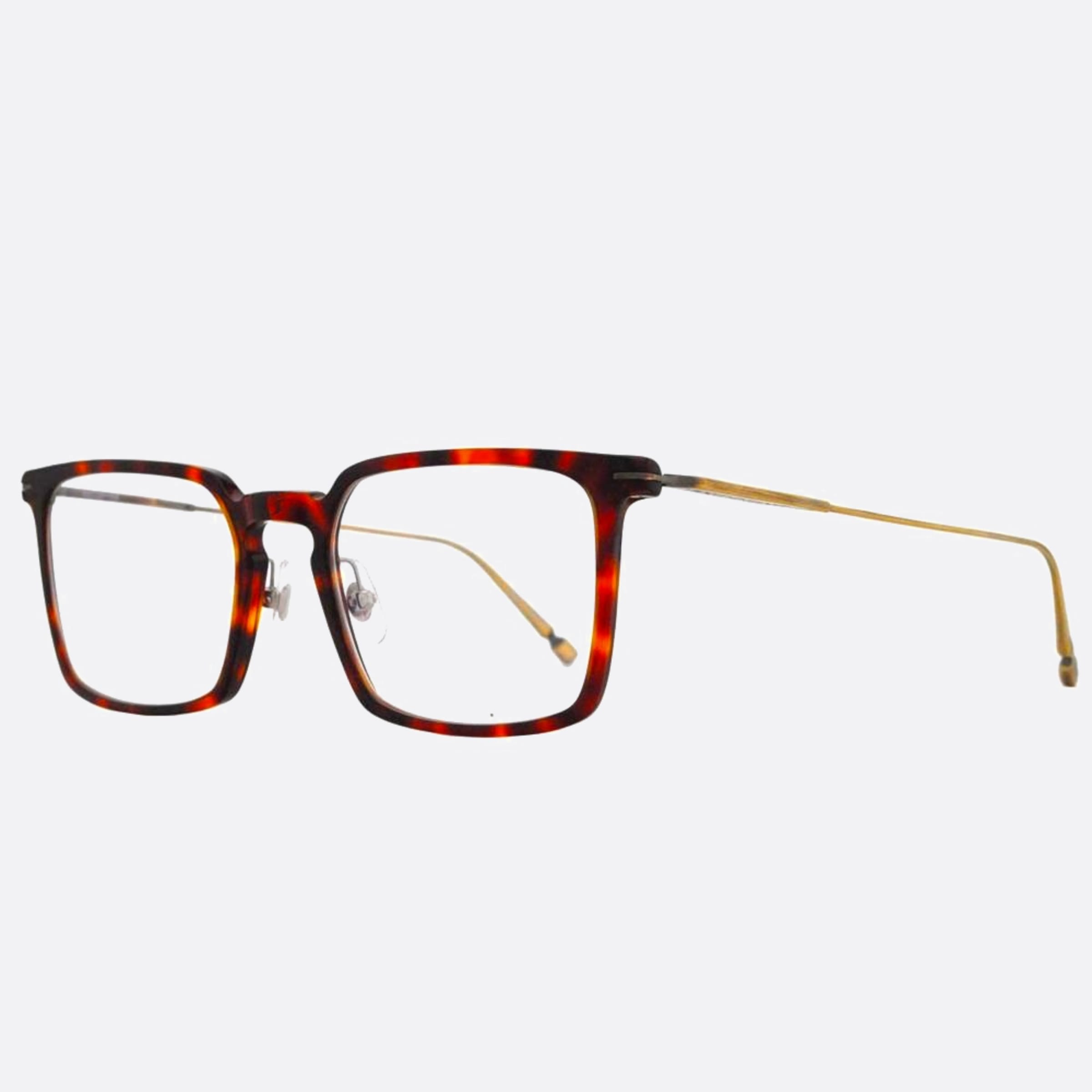 Matsuda 52mm M2060 Dto Havana Geometric Unisex Eyeglasses - Side View