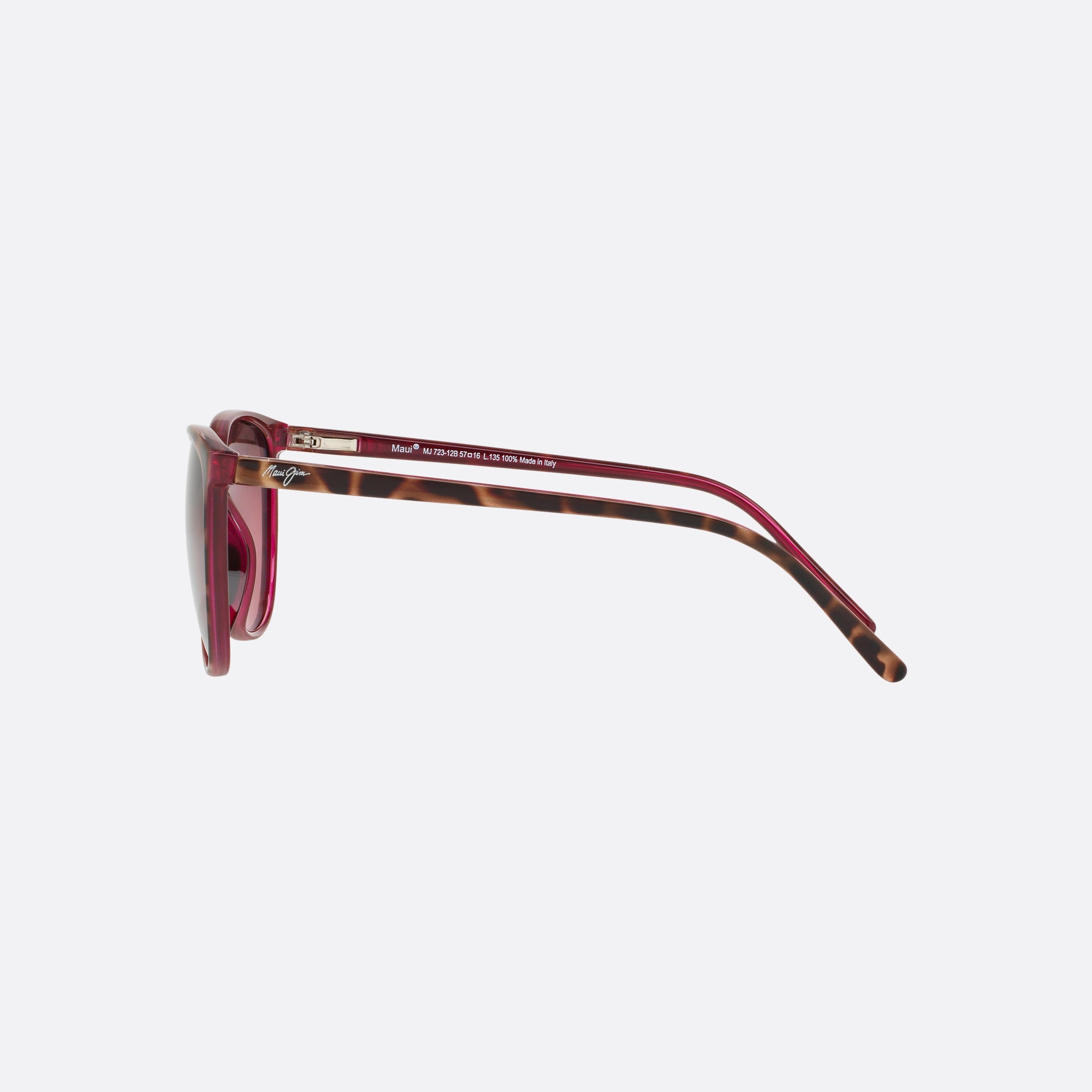 Maui 57mm Jim Ocean Tortoise Cat Eye Polarized Women Sunglasses - Detail View