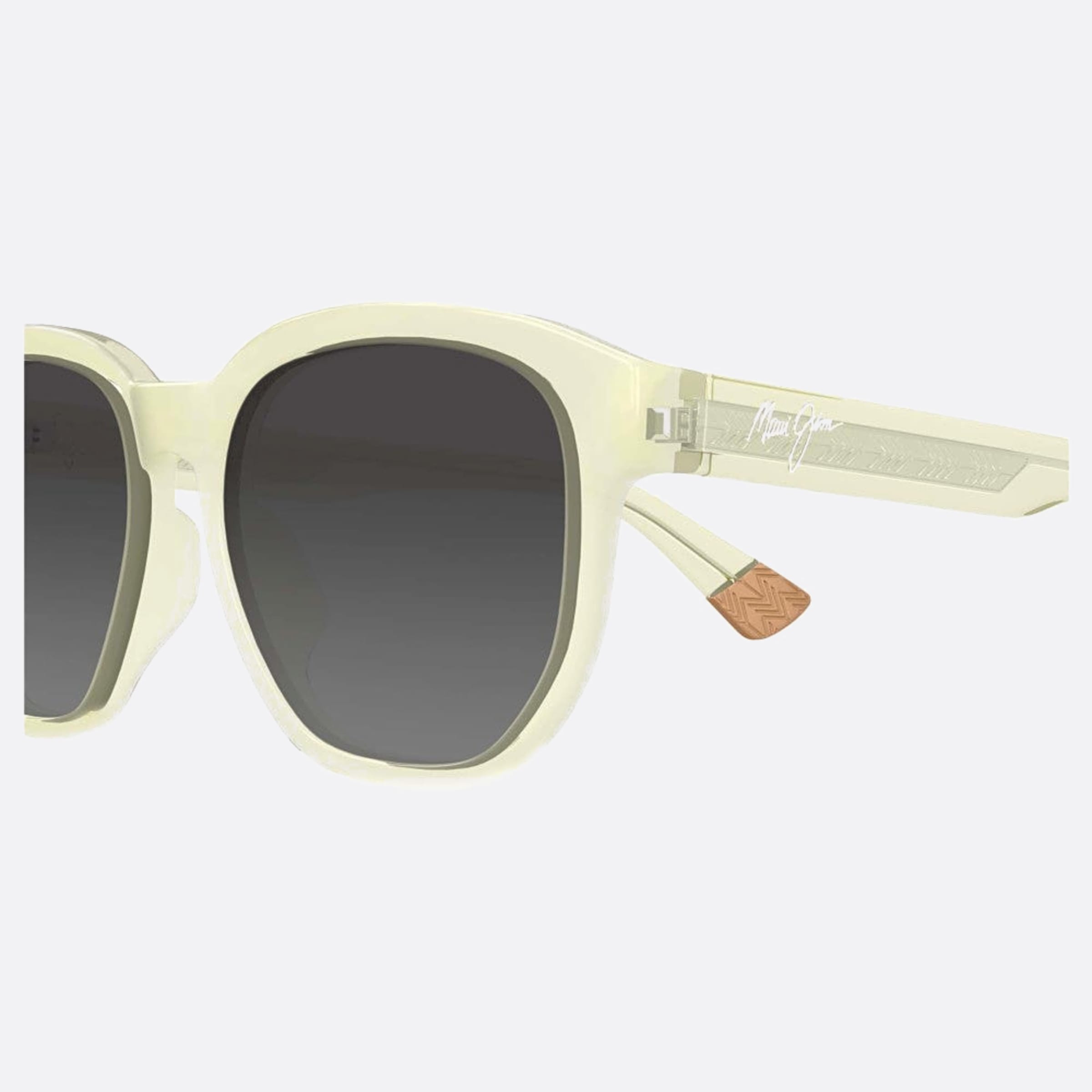 Maui 56mm Jim Akahai Gs646 Yellow Geometric Polarized Men Sunglasses - Detail View