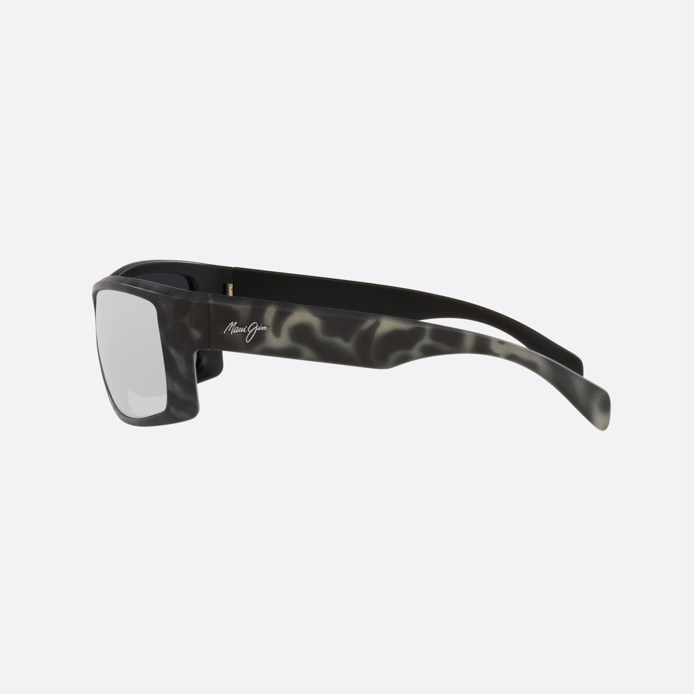 Maui 64mm Jim Equator Gray Rectangular Polarized Unisex Sunglasses - Detail View
